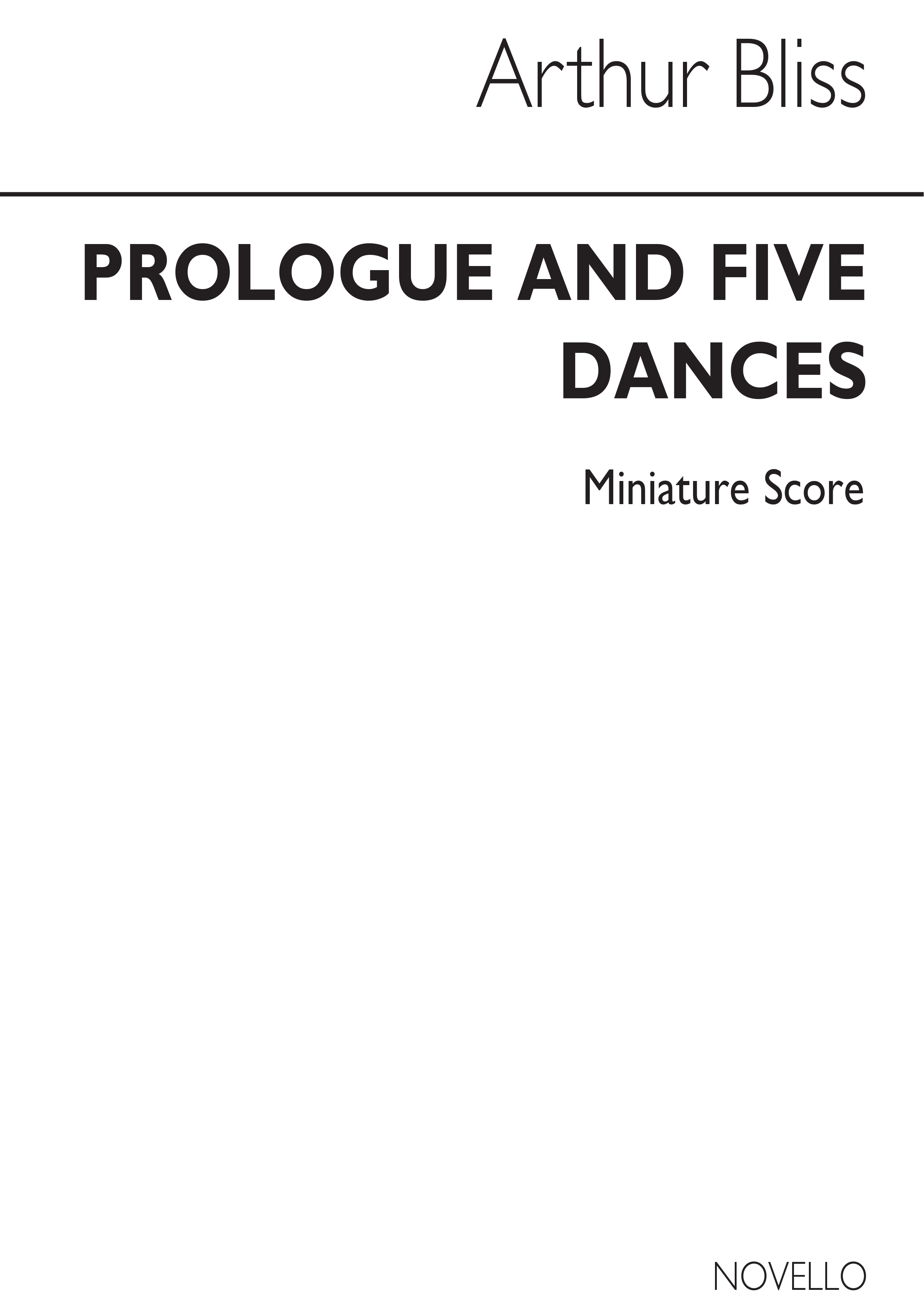 Arthur Bliss: Checkmate Prologue & Five Dances: Orchestra: Instrumental Work