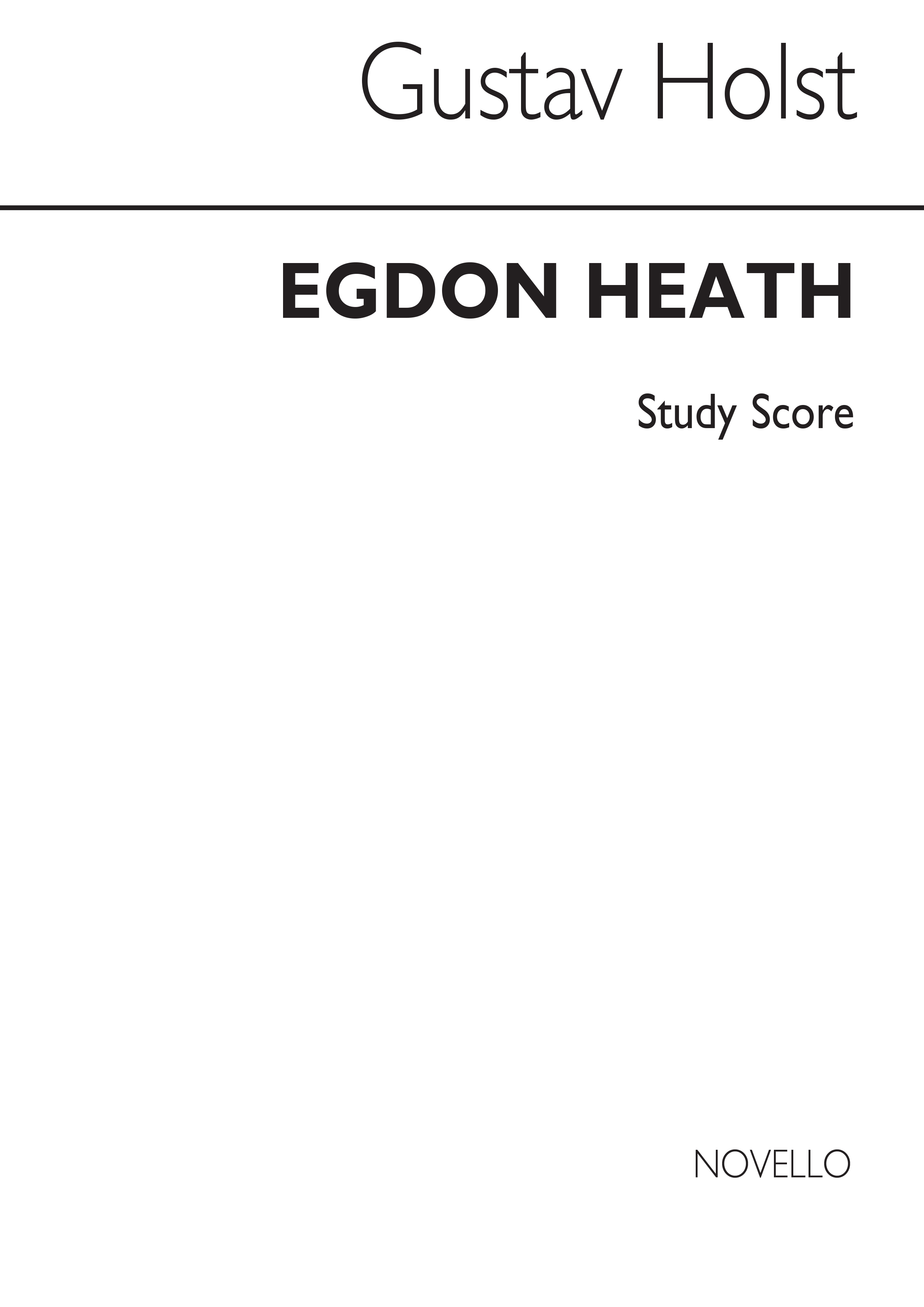 Gustav Holst: Egdon Heath (MiniatureScore): Orchestra: Miniature Score