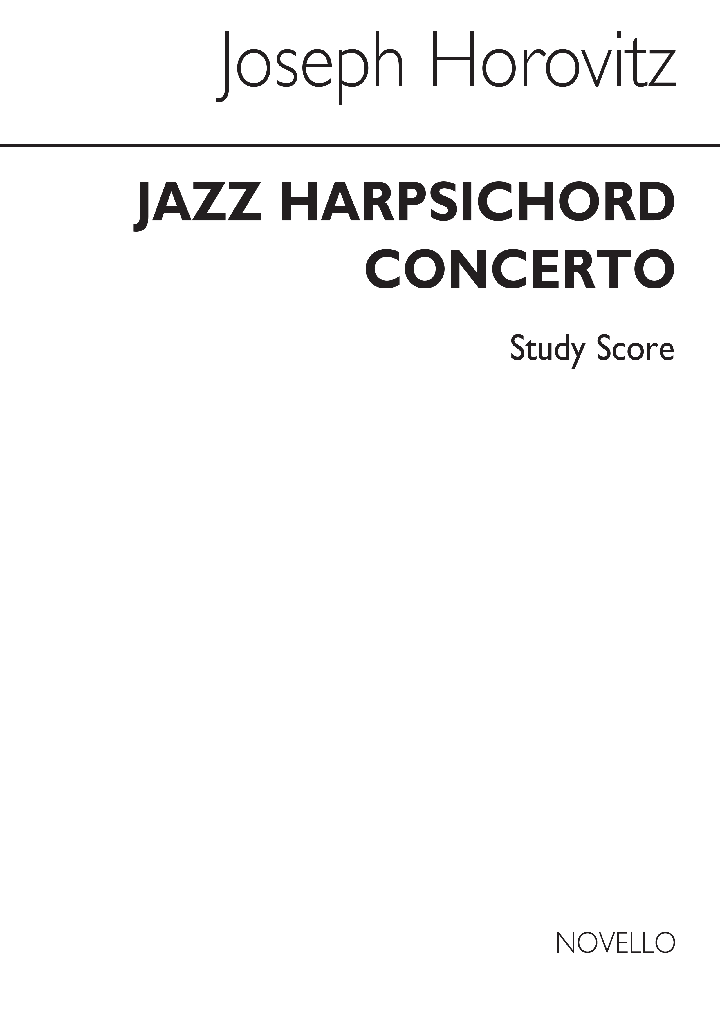 Joseph Horovitz: Jazz Harpsichord Concerto: Harpsichord: Score