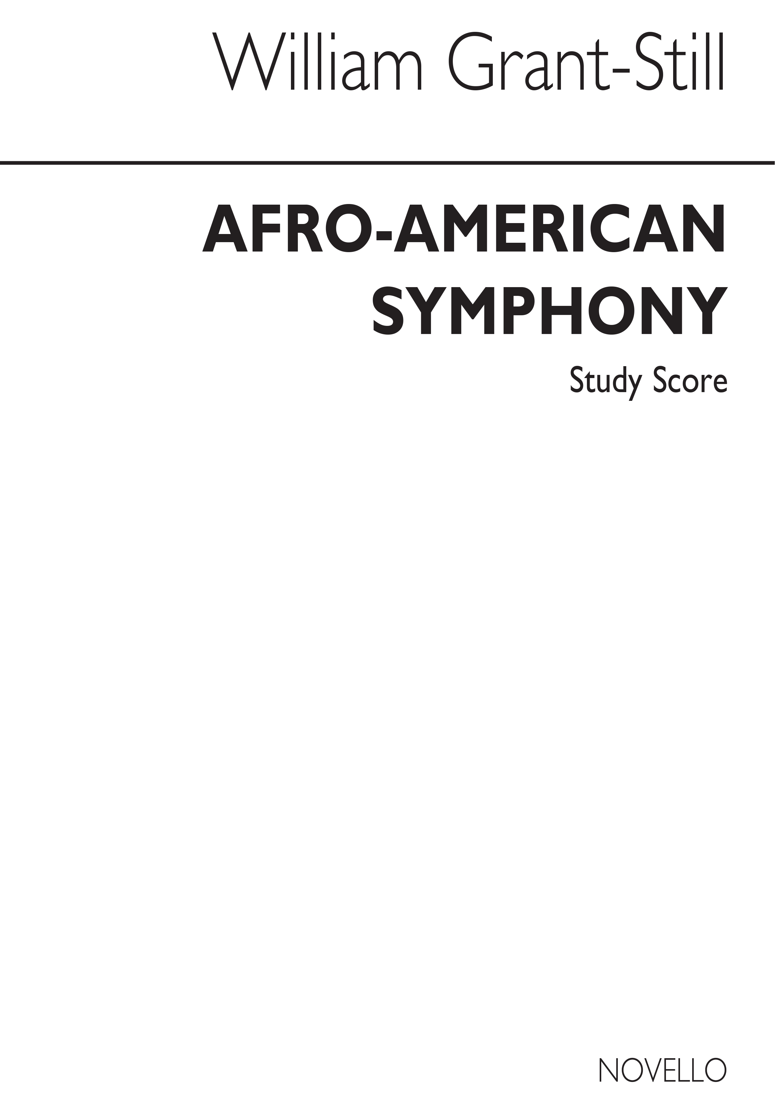 William Grant Still: Afro American Symphony: Orchestra: Study Score