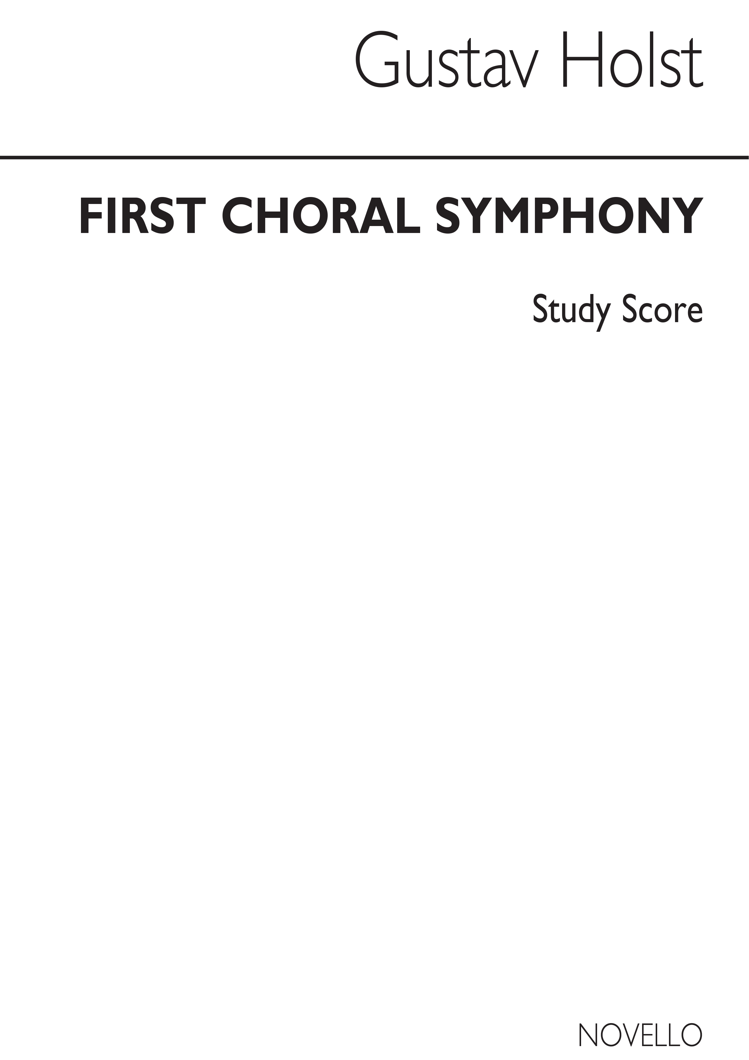Gustav Holst: First Choral Symphony Op.41 (Miniature Score): Soprano & SATB: