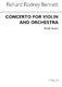 Richard Rodney Bennett: Concerto For Violin: Violin: Study Score