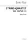 Barry Guy: String Quartet No.3: String Quartet: Study Score