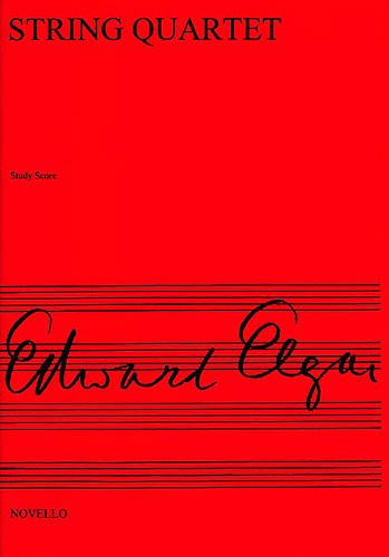 Edward Elgar: String Quartet Op 83: Study Score: String Quartet: Instrumental