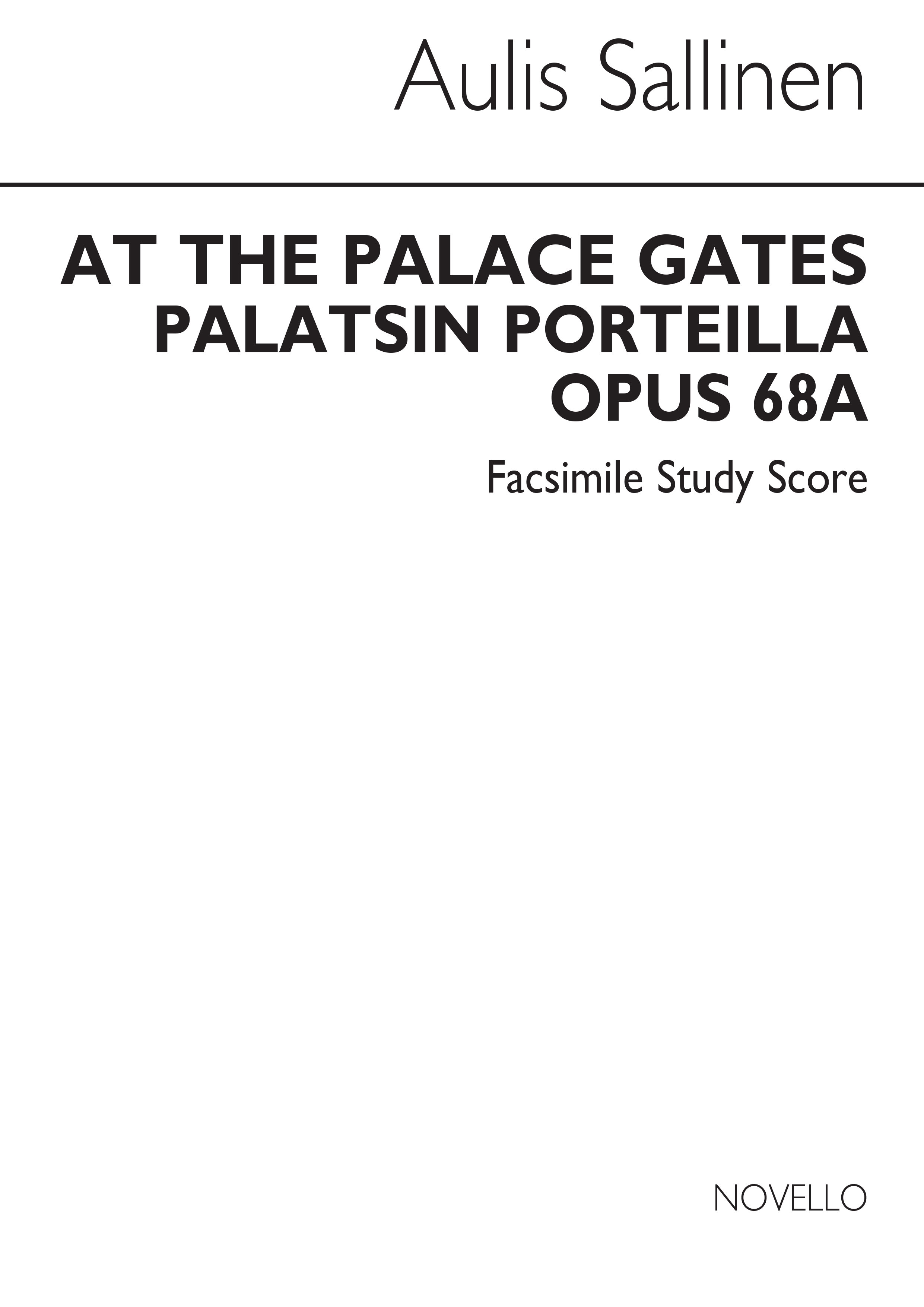 Aulis Sallinen: At The Palace Gates: Orchestra: Score
