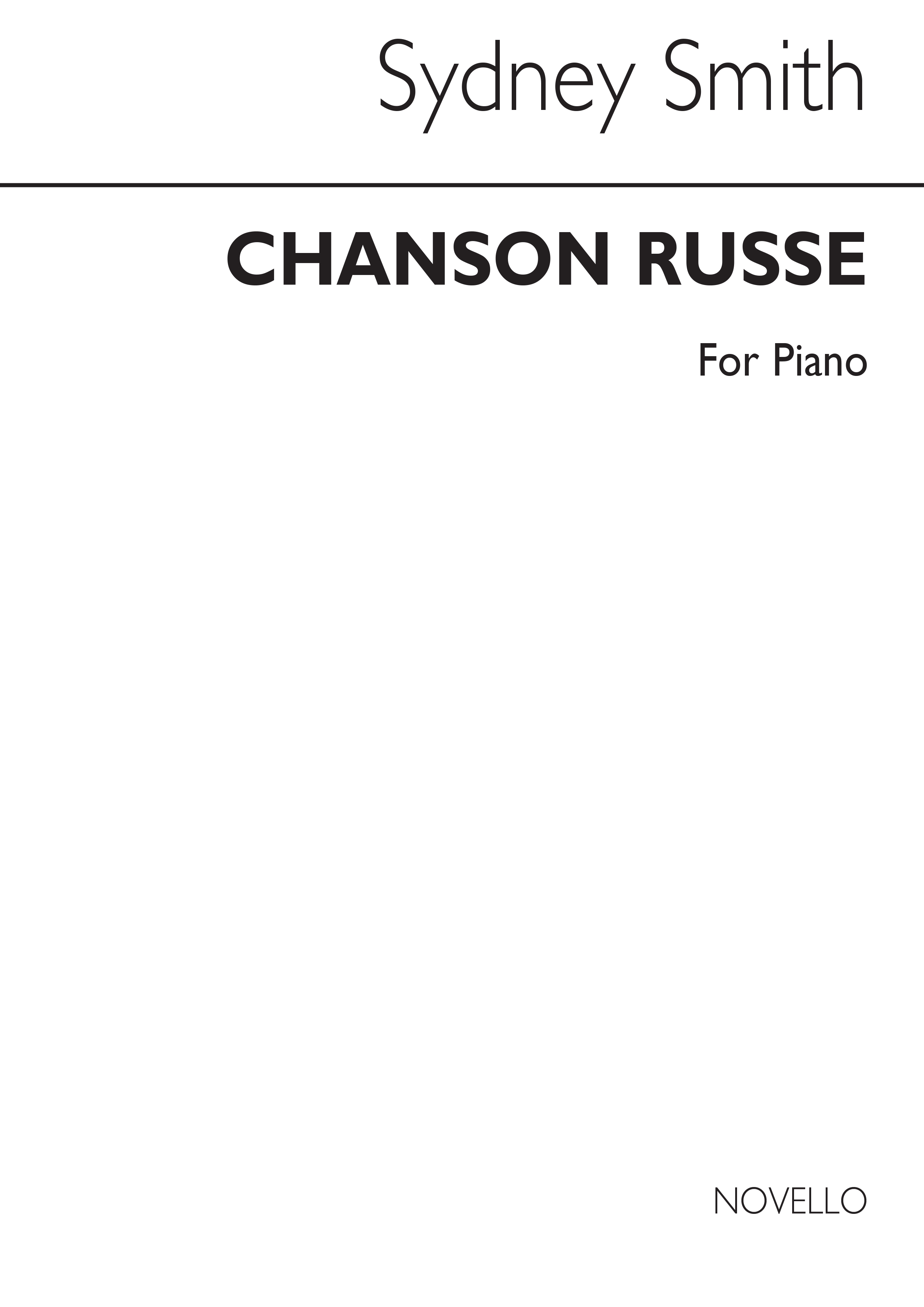 Sydney Smith: Chanson Russe: Piano: Instrumental Work
