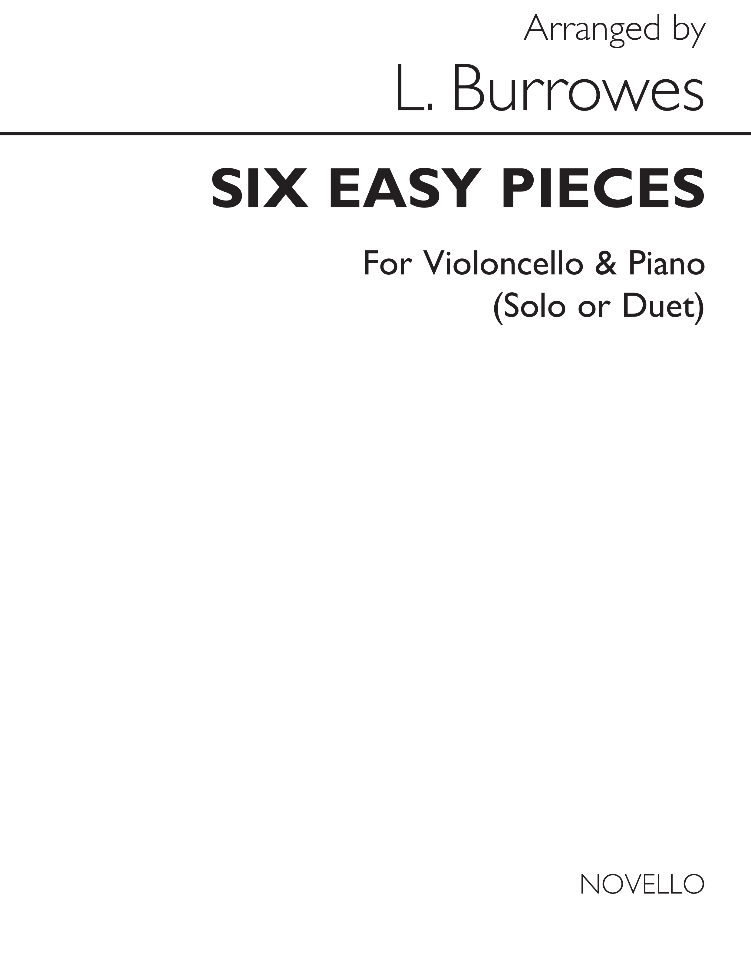 John Burrowes: Six Easy Pieces (Cello and Piano): Cello: Instrumental Work