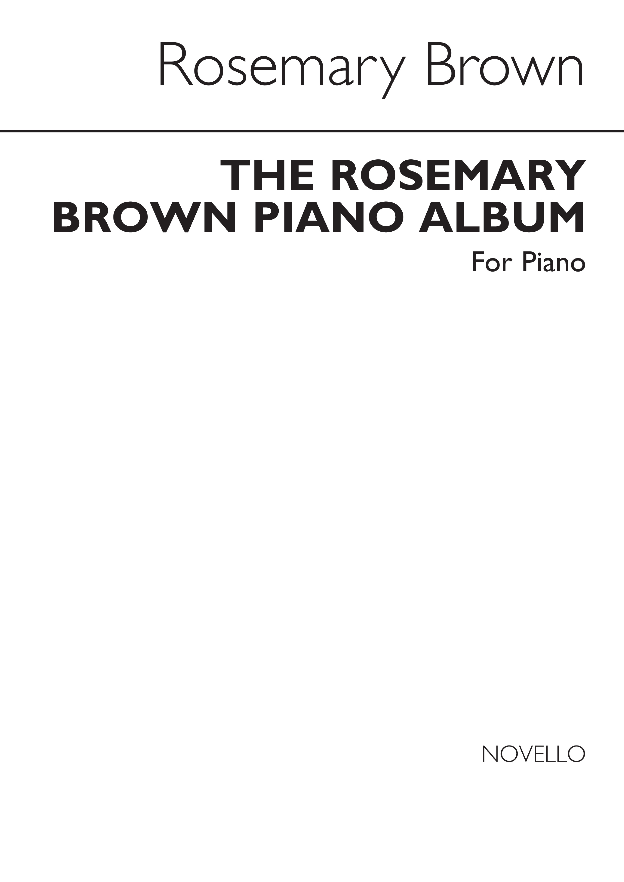 Rosemary Brown: Rosemary Brown Piano Album: Piano: Instrumental Work