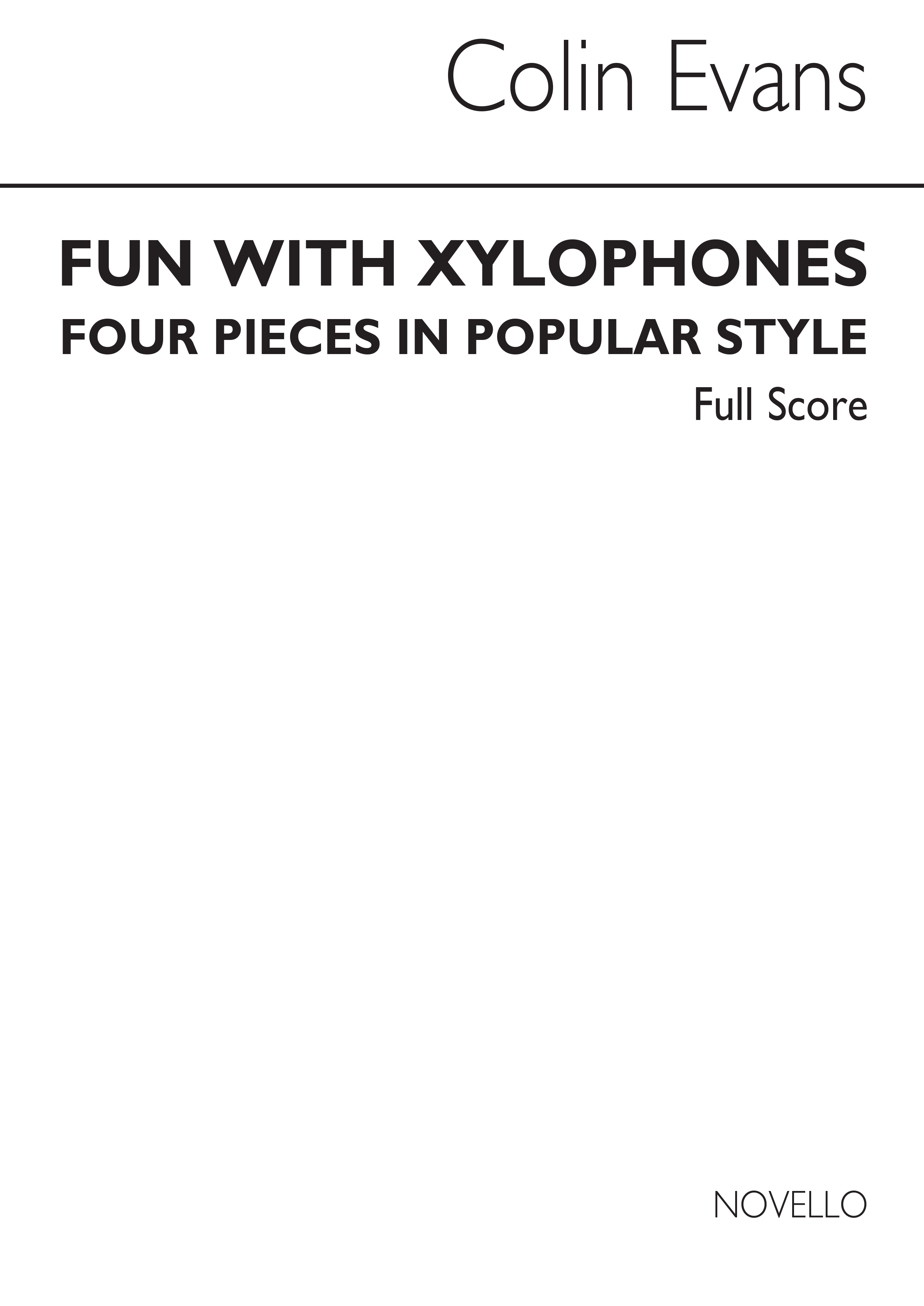 Colin Evans: Fun With Xylophones Clarinet Ensemble Score: Chamber Ensemble: