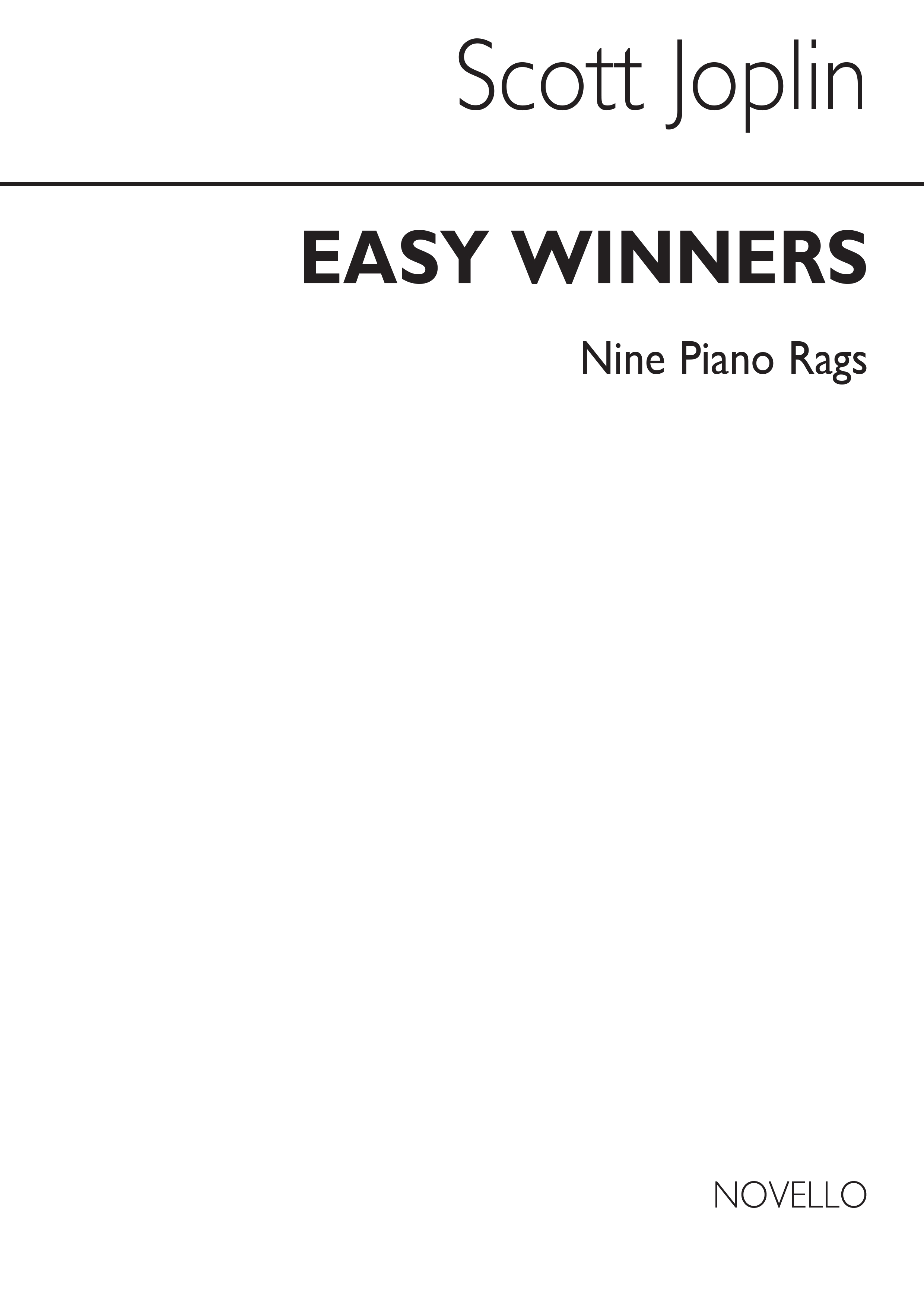 Scott Joplin: Easy Winners: Piano: Instrumental Album