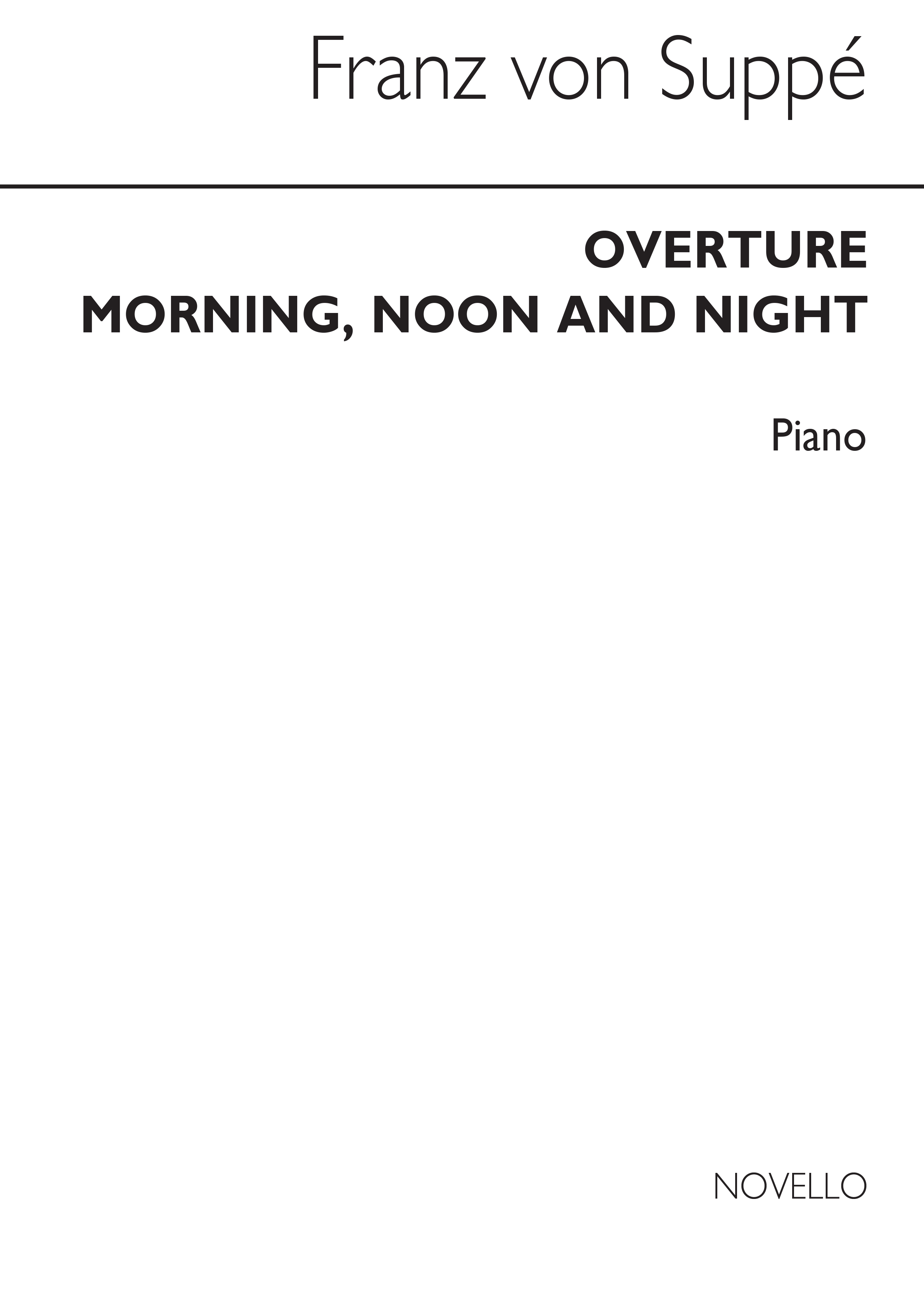 Sullivan: Morning Noon & Night: Piano: Instrumental Work