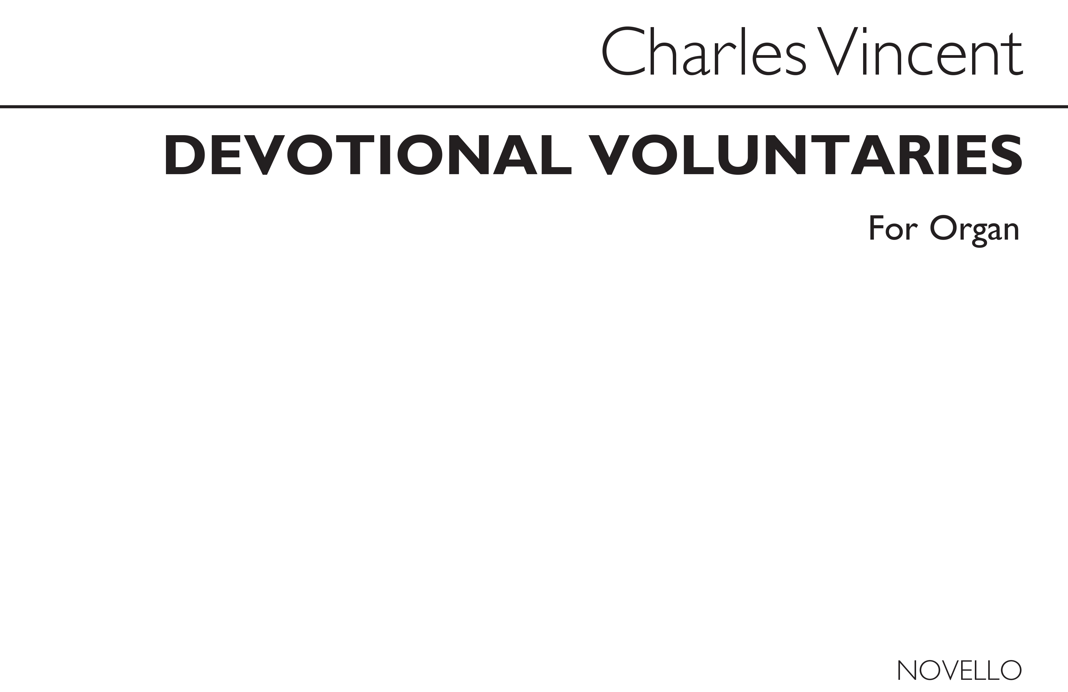 Charles J. Vincent: Devotional Voluntaries Book 4 (Three Staves): Organ: