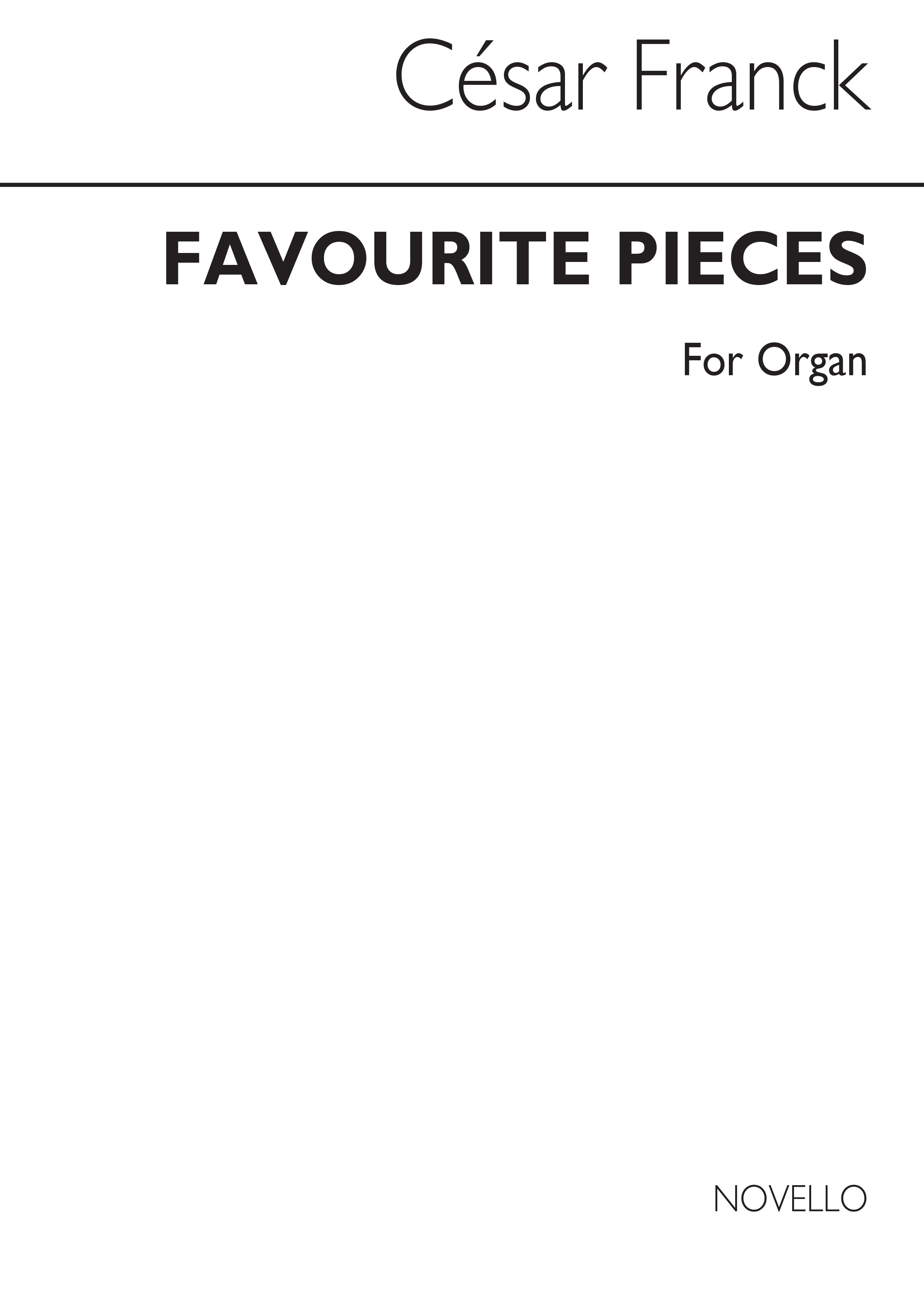 Csar Franck: Favourite Pieces For Organ Book 1: Organ: Instrumental Album