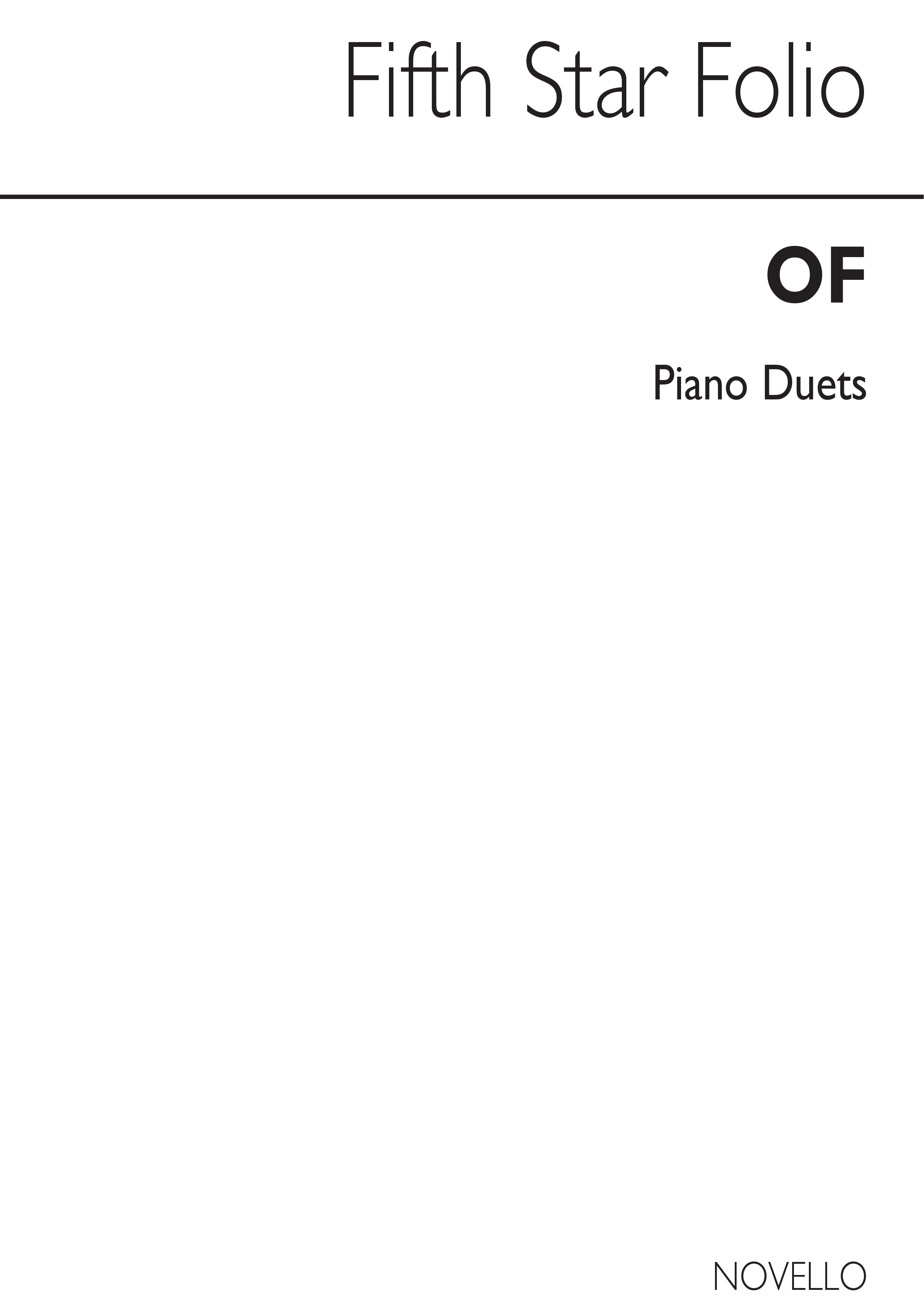 Fifth Star Folio Of Piano Duets: Piano: Instrumental Album