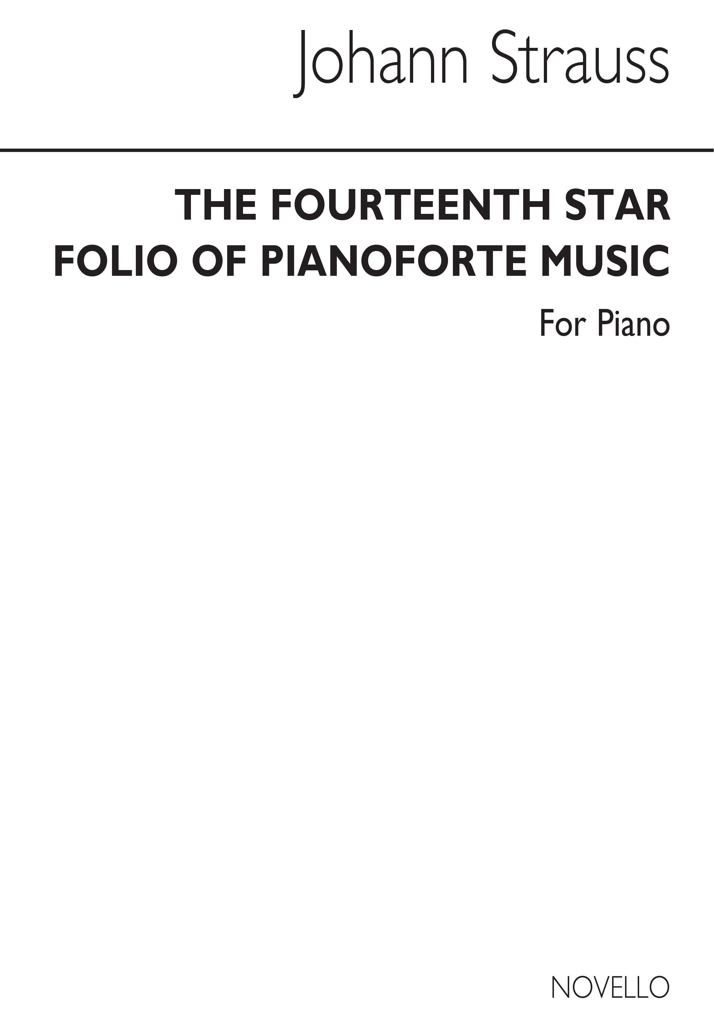 Fourteenth Star Folio Of Piano Music: Piano: Instrumental Album
