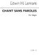 Edwin H. Lemare: Chant Sans Paroles: Organ: Instrumental Work