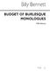 Billy Bennett: Fifth Budget Of Burlesque Monologue: Lyrics