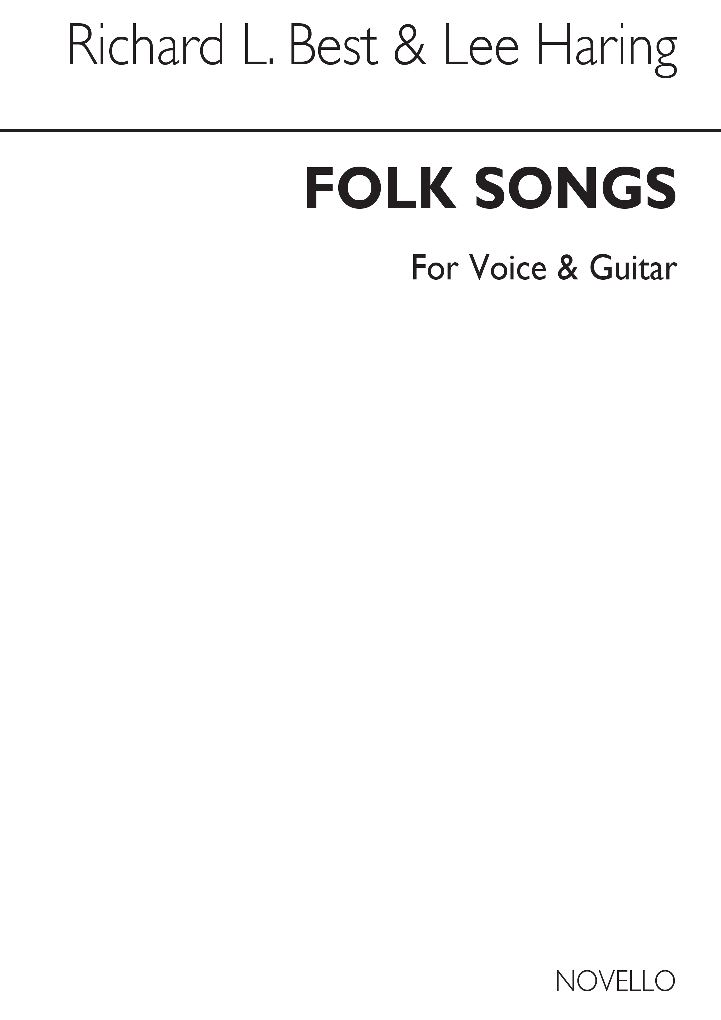 Folksongs For Voice And Guitar: Voice: Vocal Album