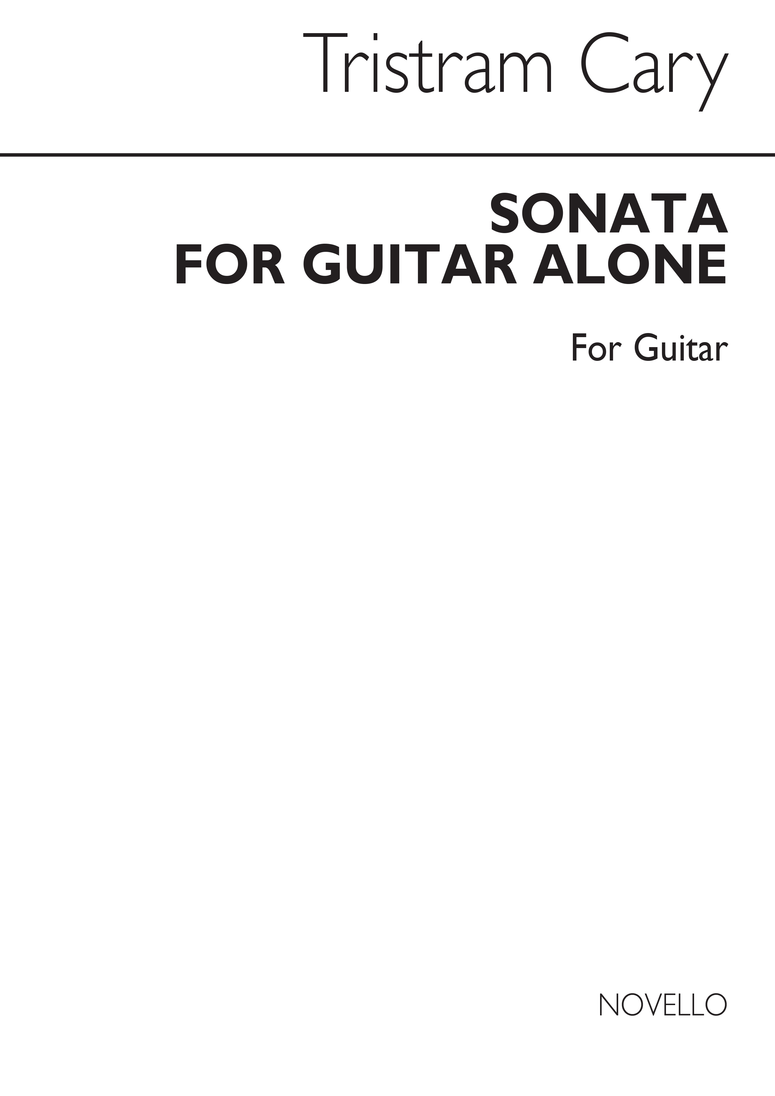 Tristram Cary: Sonata For Guitar Alone: Guitar: Instrumental Work