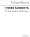 Tristan Keuris: Three Sonnets (Full Score): Alto Saxophone: Score