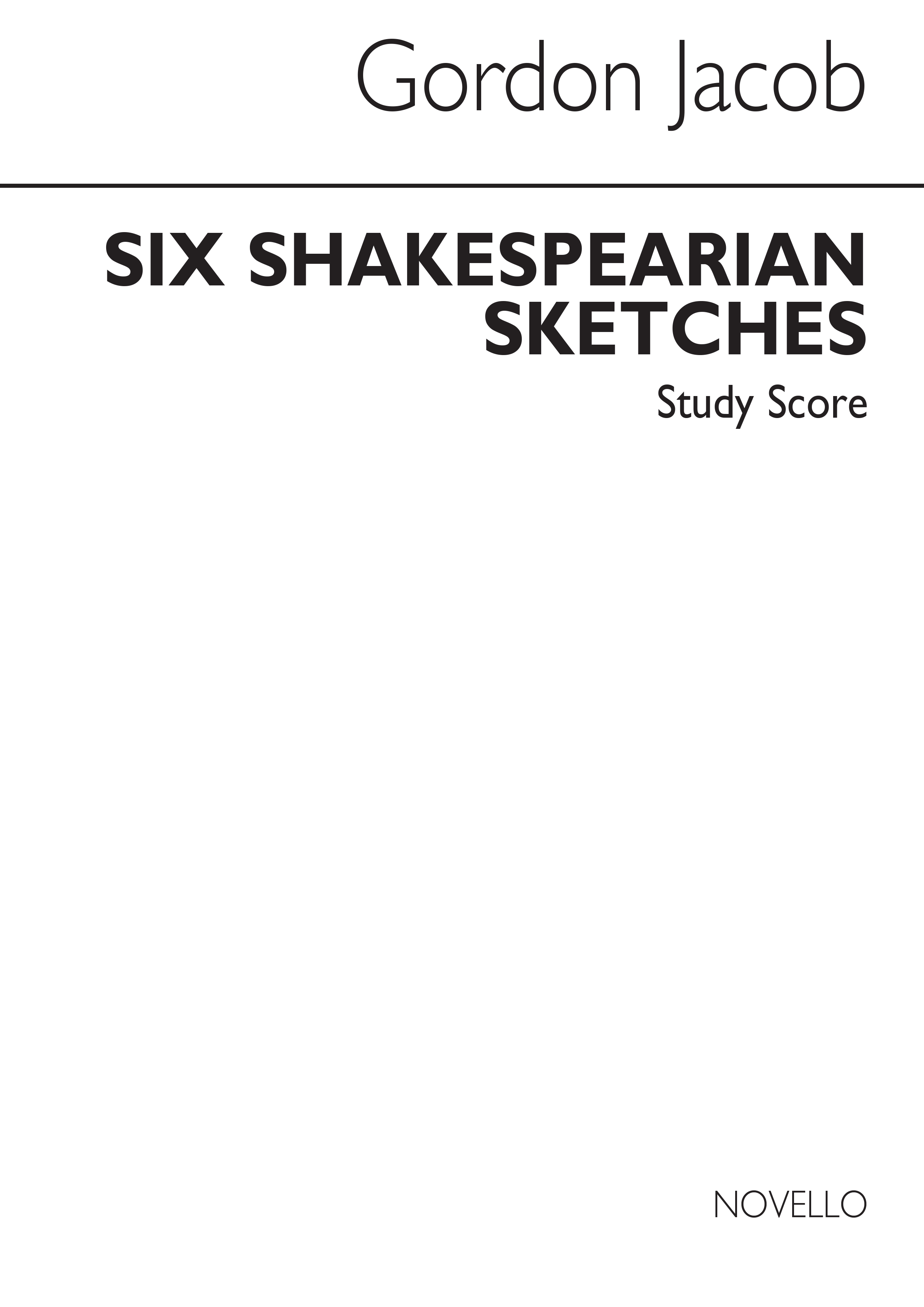 Six Shakespearian Sketches: Chamber Ensemble: Score