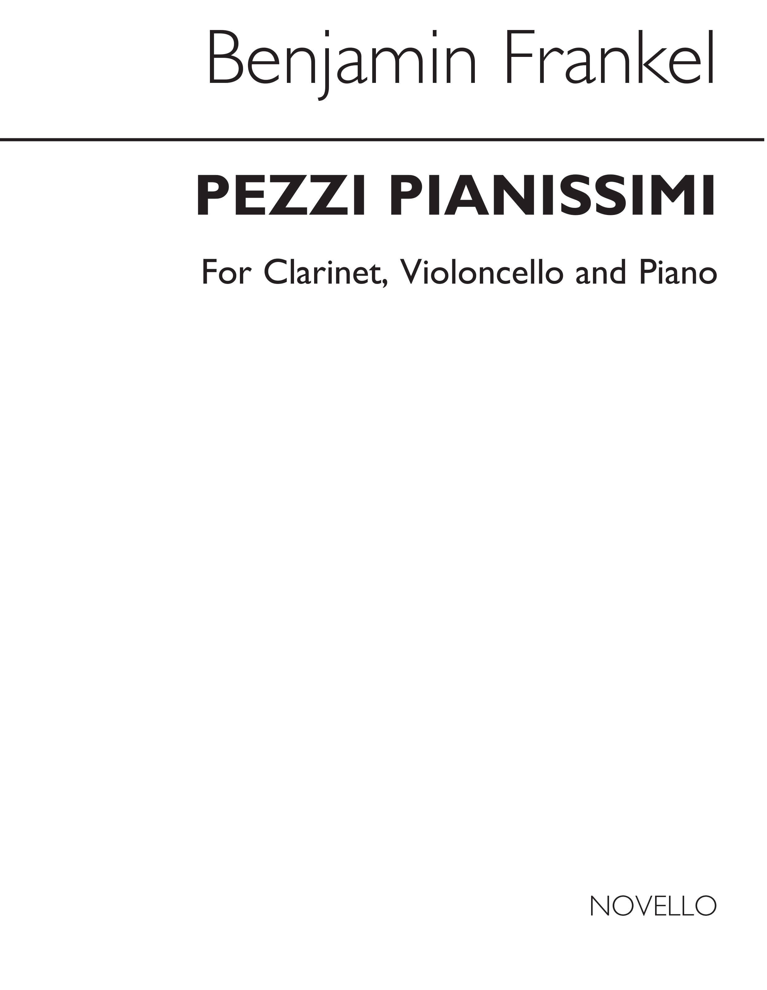 Benjamin Frankel: Pezzi Pianissimi Op.41: Mixed Trio: Score and Parts