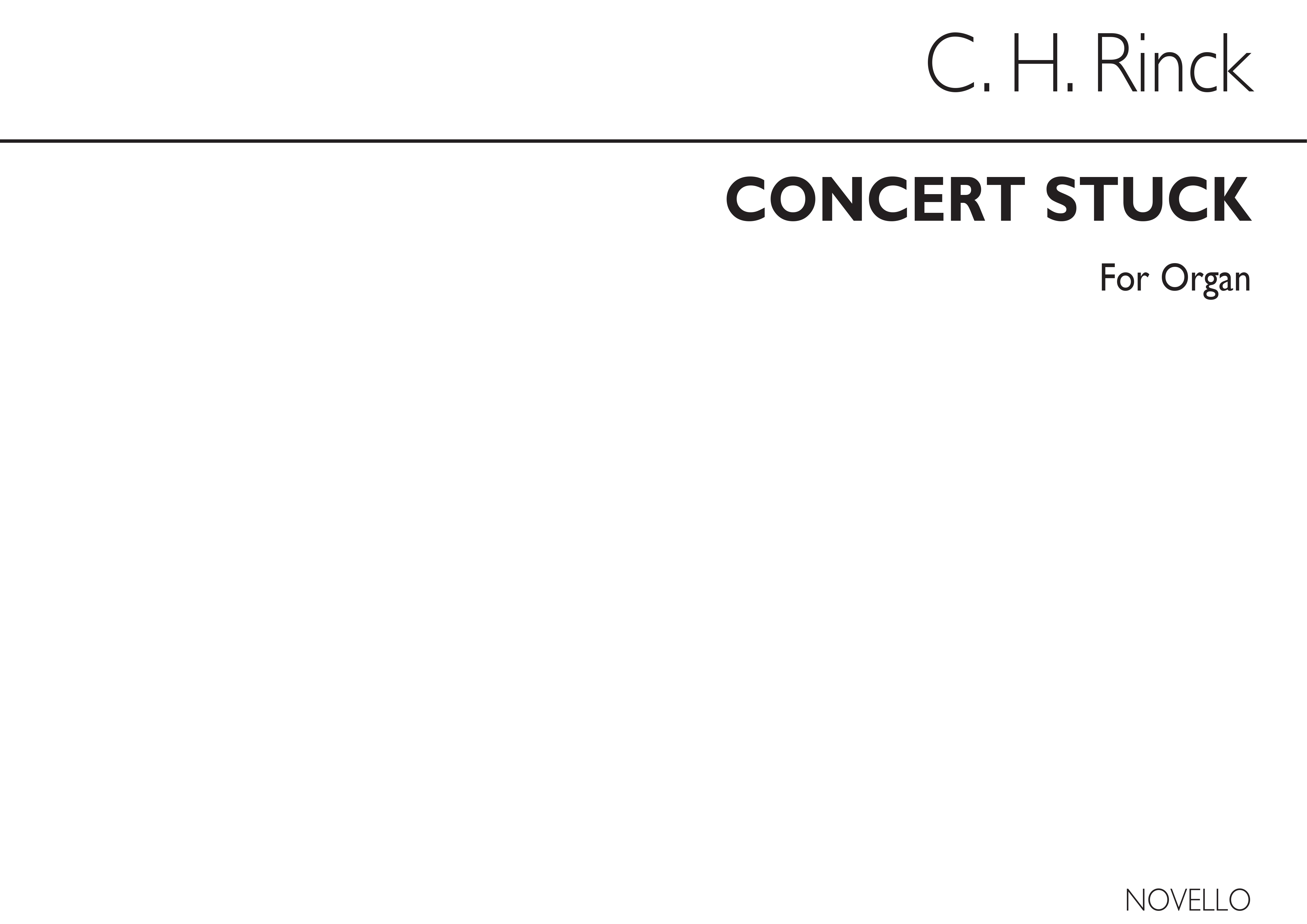 Christian Heinrich Rinck: Concert Stuck: Organ: Instrumental Work