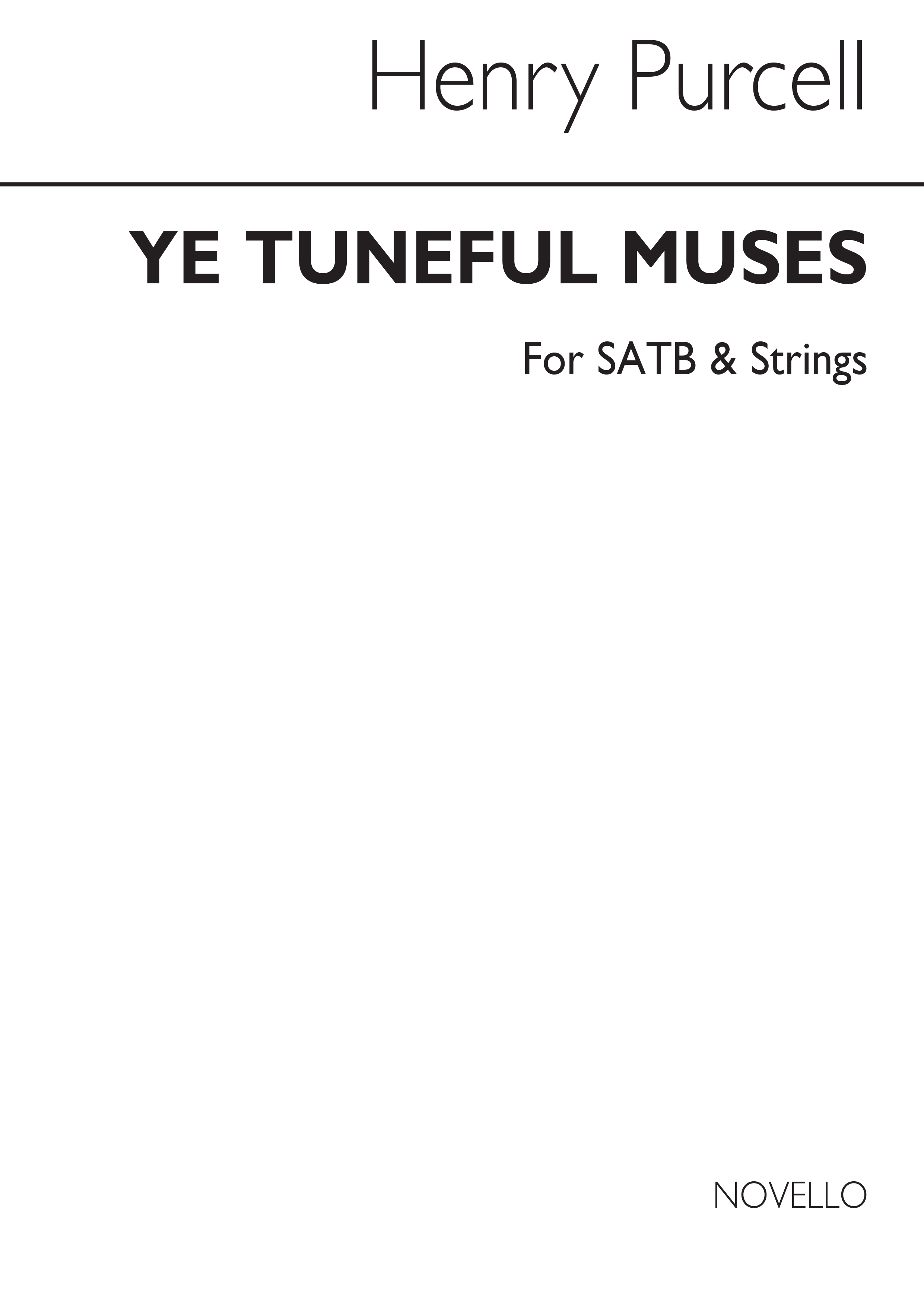 Henry Purcell: Ye Tuneful Muses: SATB: Vocal Score