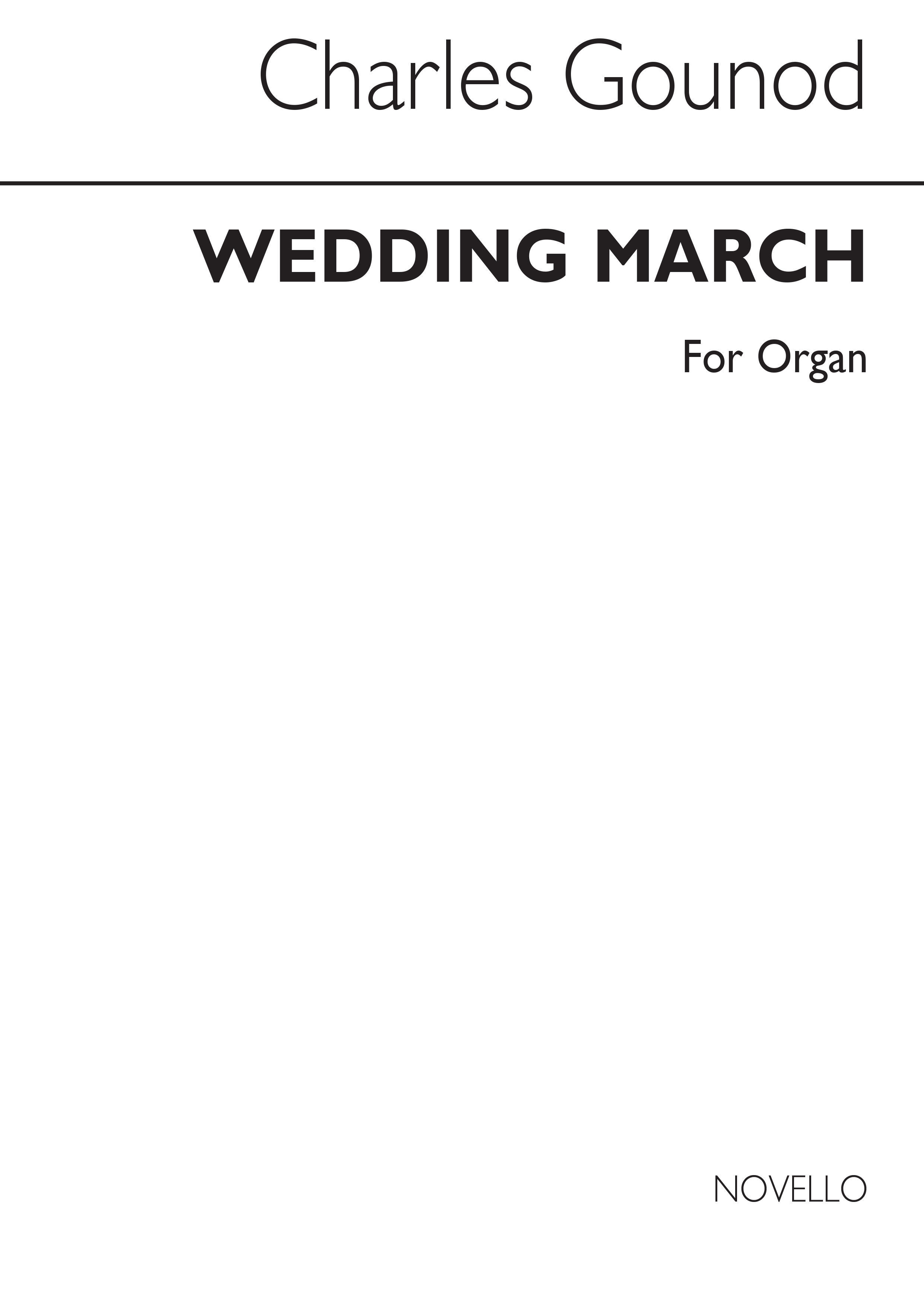 Charles Gounod: Wedding March No. 2 For Organ: Organ: Instrumental Work