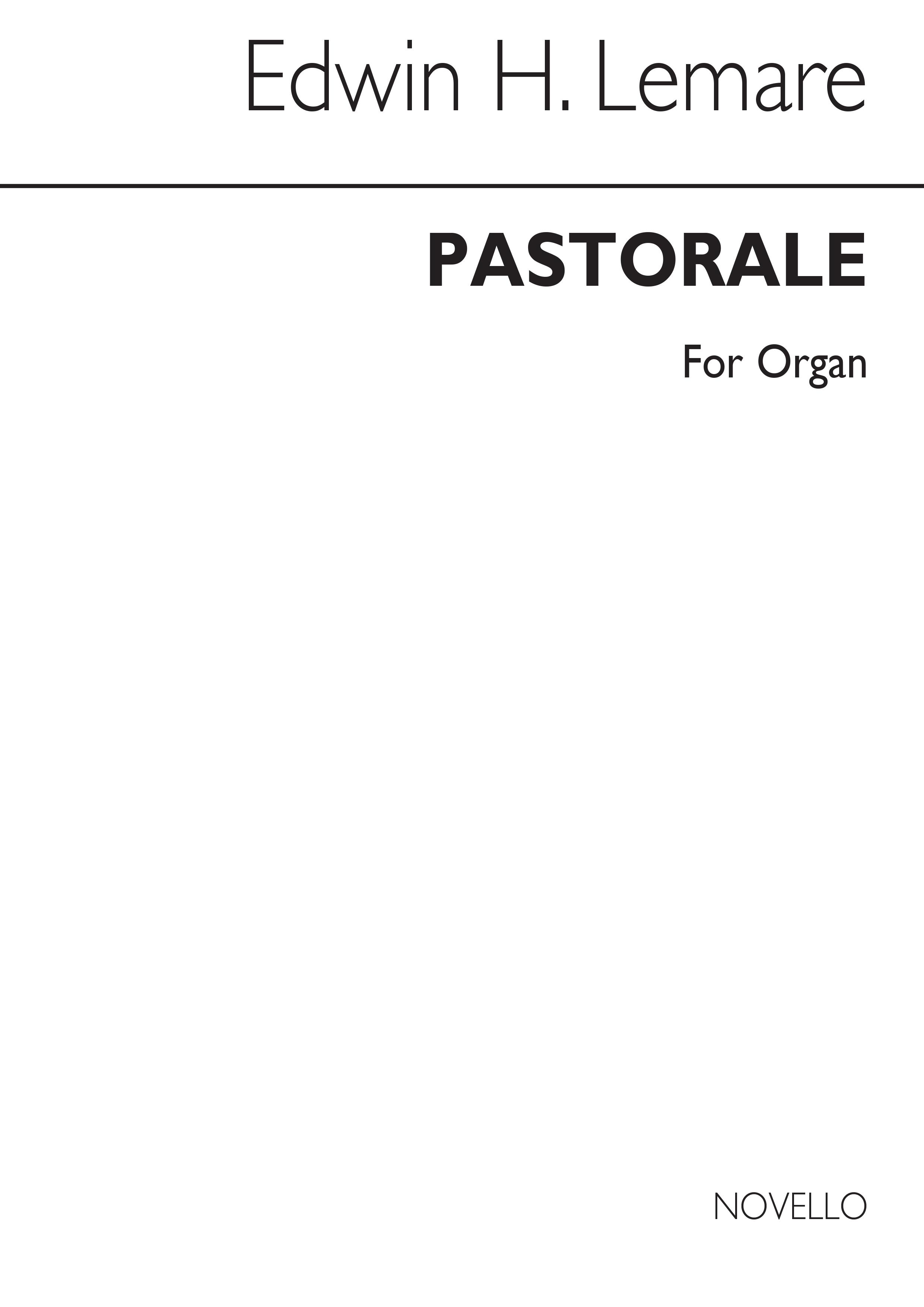 Edwin H. Lemare: Pastorale In E For Organ: Organ: Instrumental Work