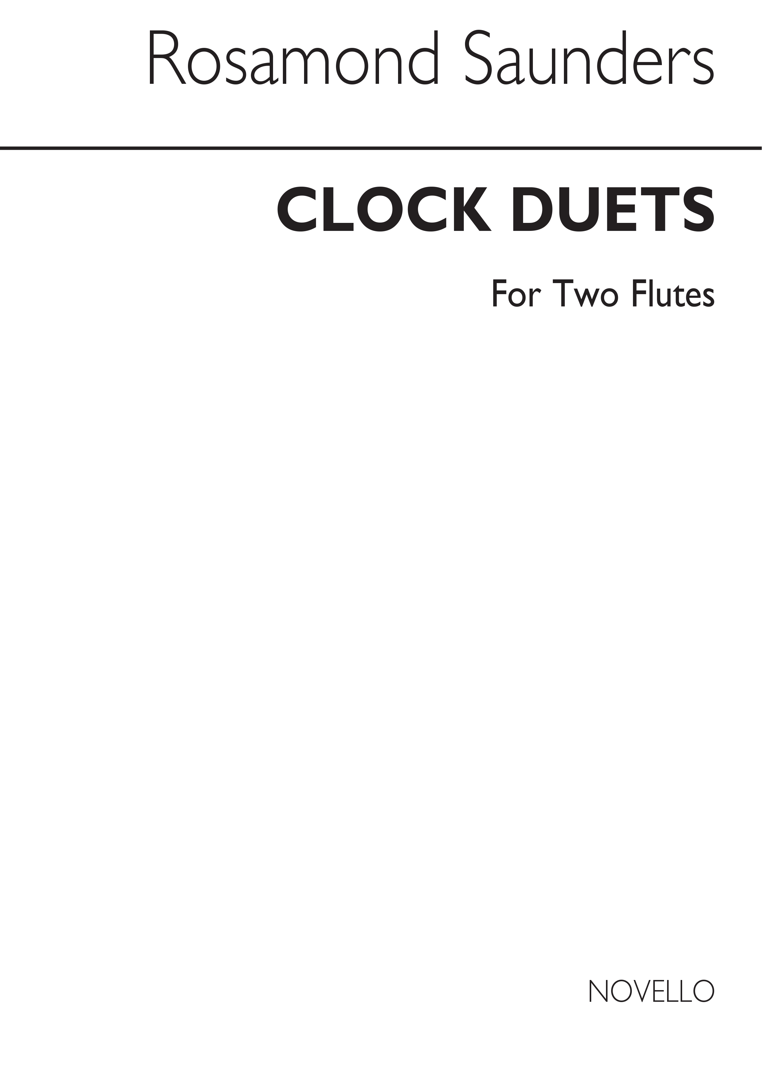 Rosamond Saunders: Clock Duets For Two Flutes: Flute Duet: Instrumental Work