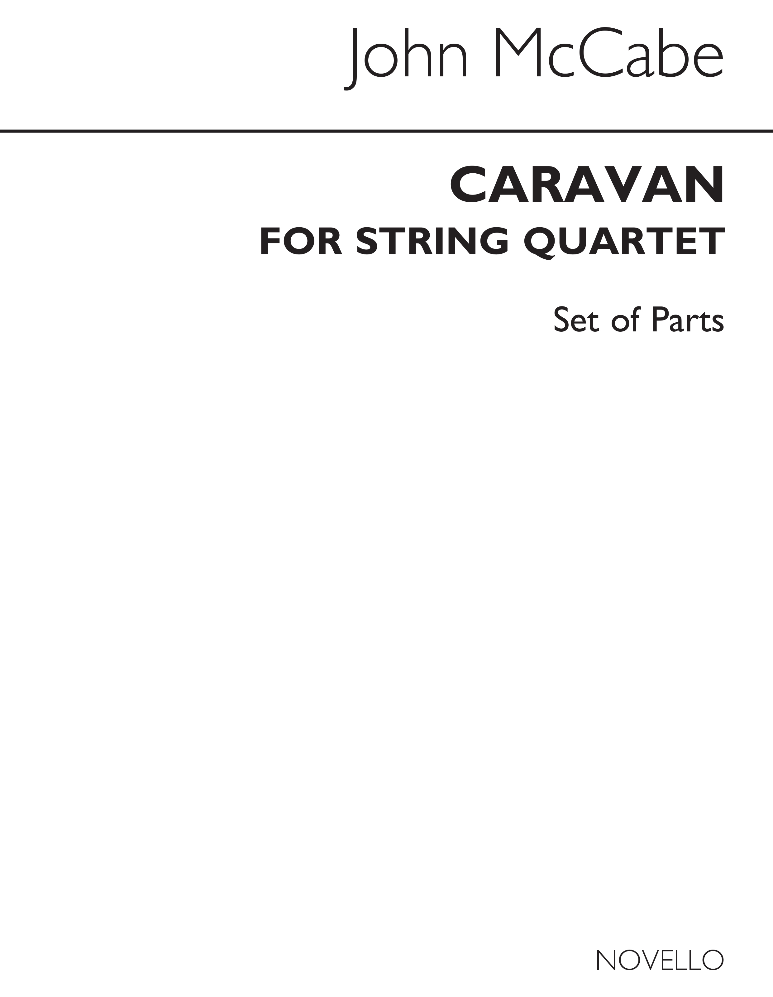 John McCabe: Caravan (Parts): String Quartet: Parts