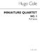 Hugo Cole: Miniature Quartet No.1: String Ensemble: Score