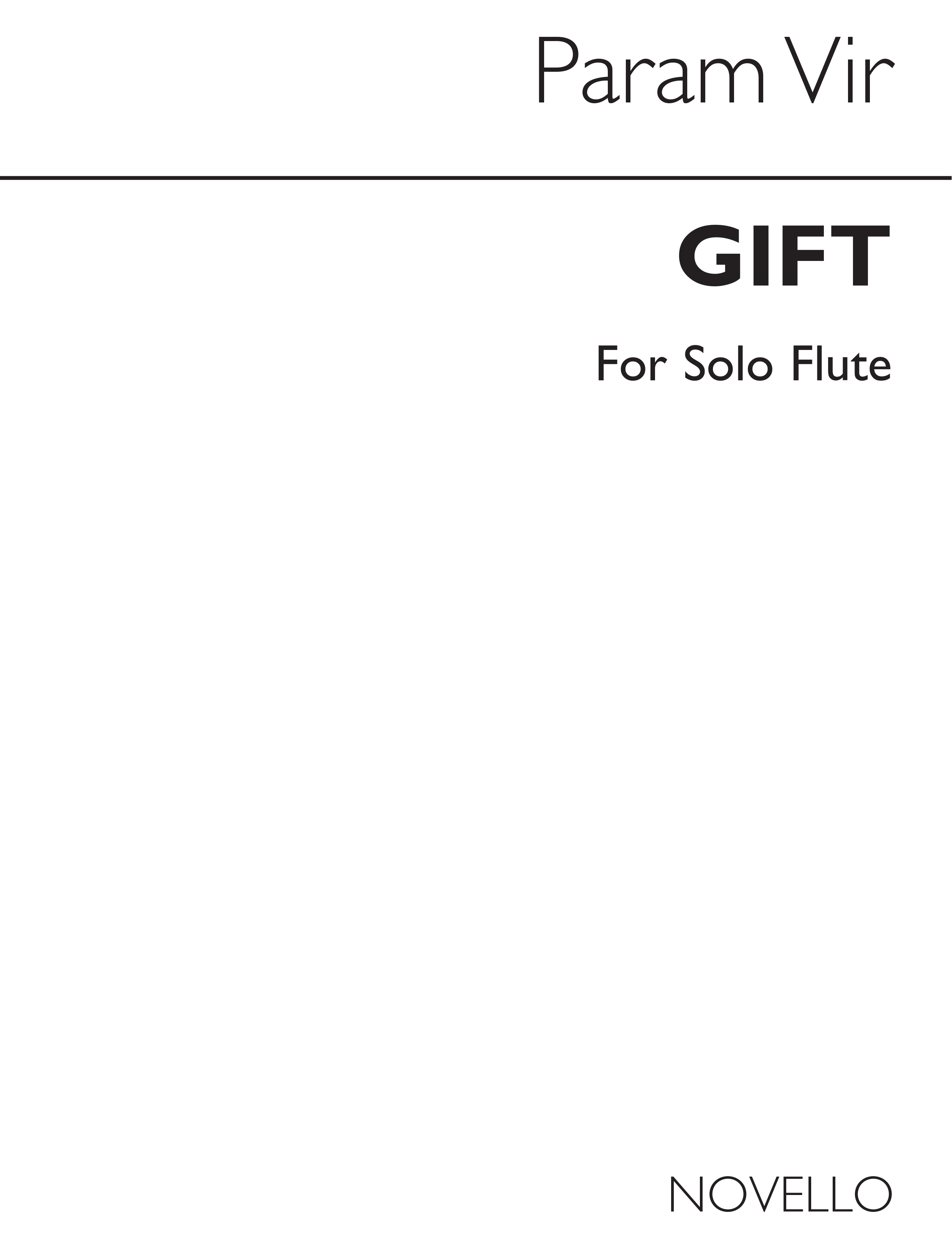 Param Vir: Gift for Flute Solo: Flute: Score