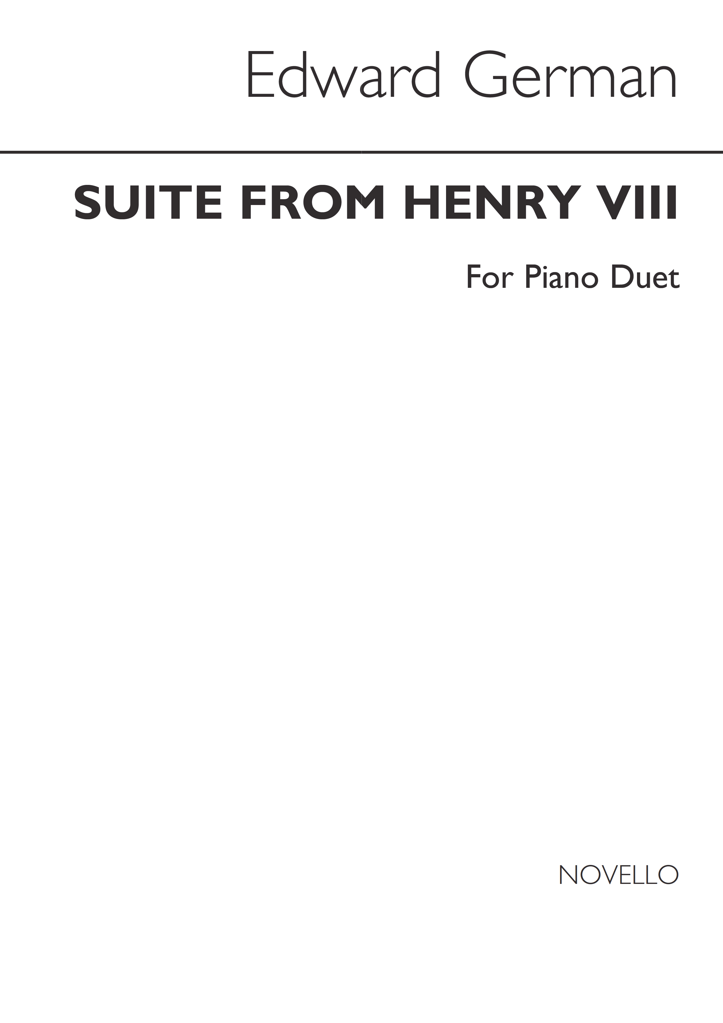 Suite Henry Viii Piano Duet: Piano: Single Sheet