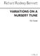 Richard Rodney Bennett: Variations On A Nursery Tune (Full Score): Orchestra: