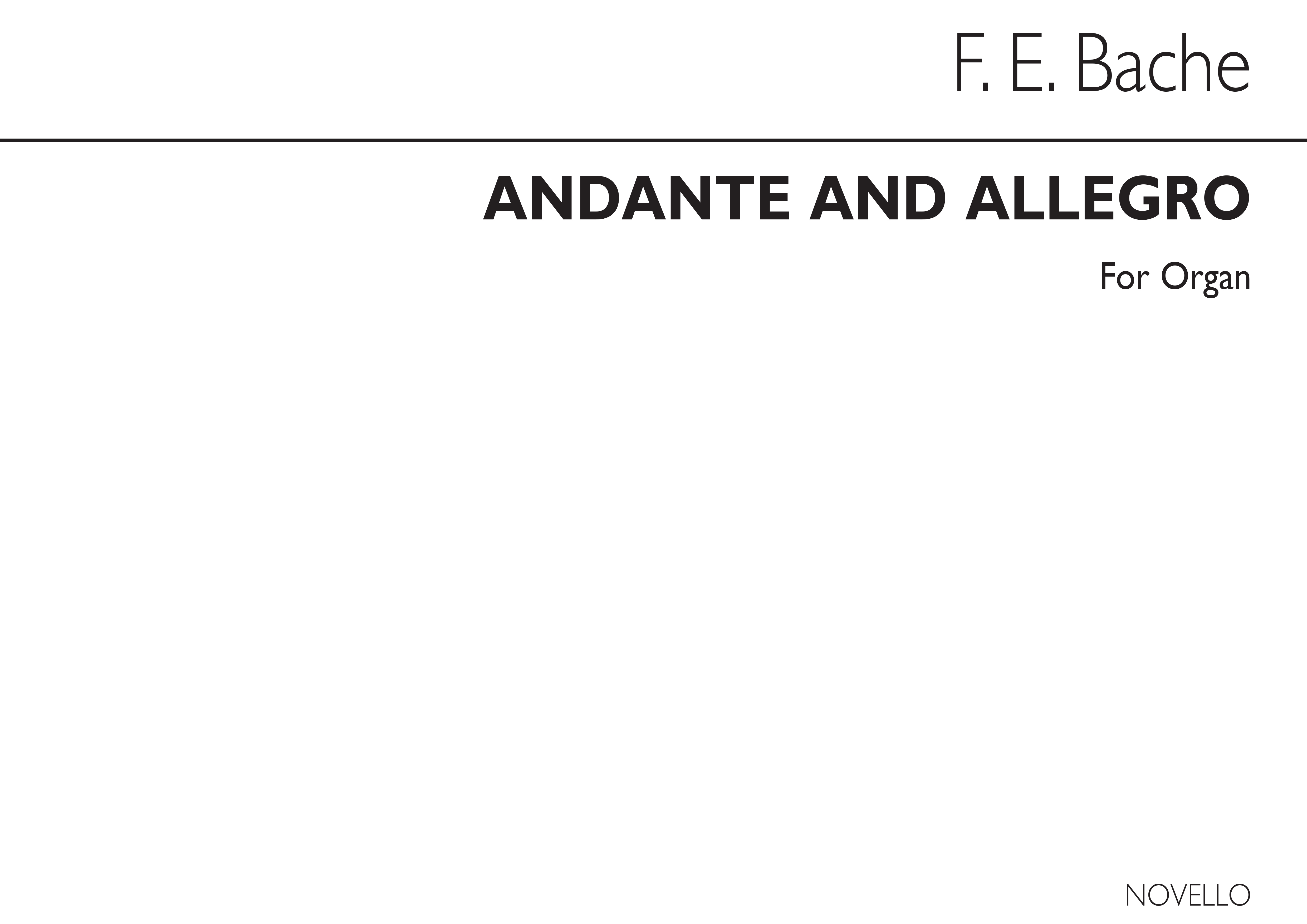 Fe (Best) Andante And Allegro Organ: Organ: Single Sheet