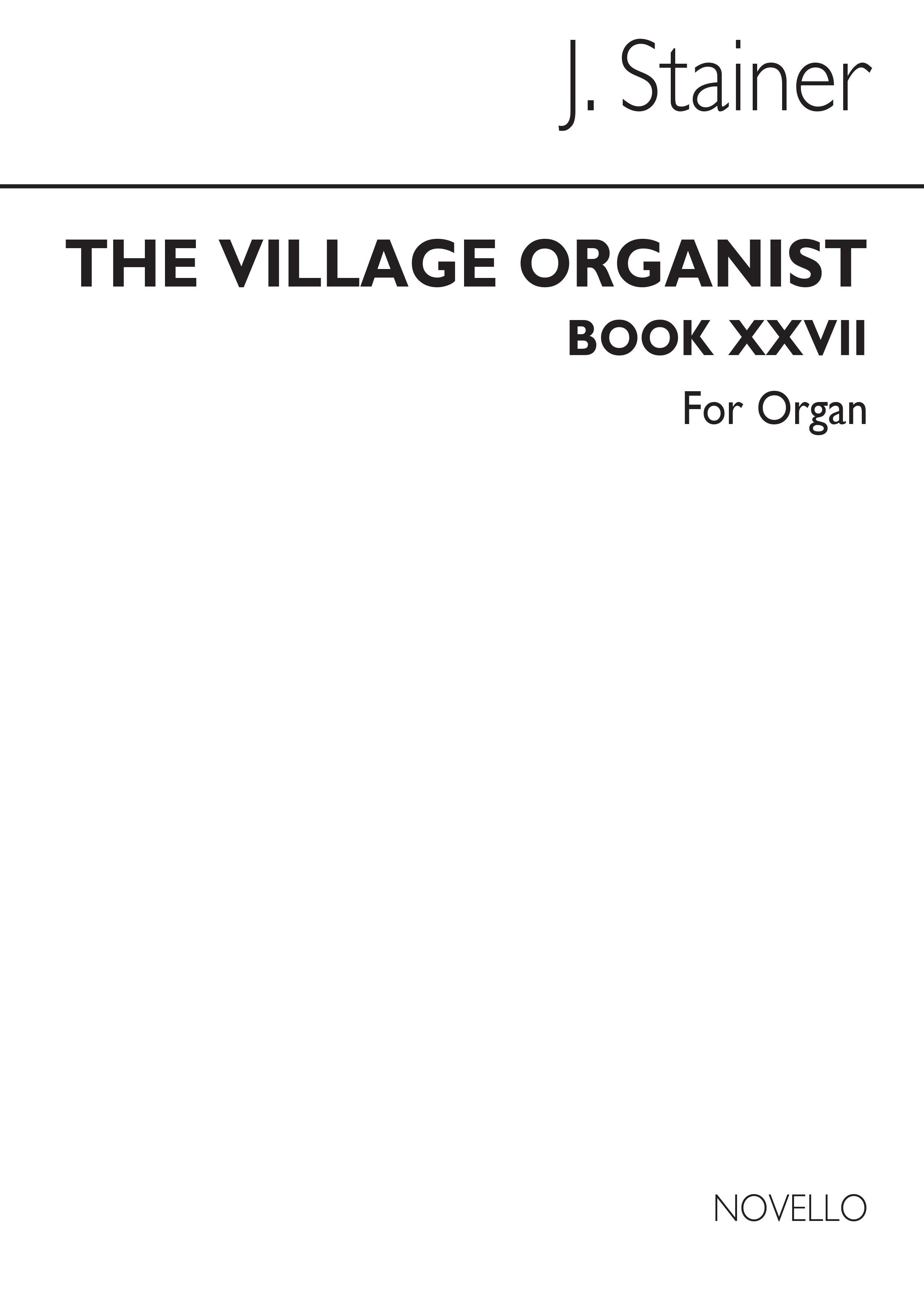 Village Organist Book 27: Organ: Instrumental Album