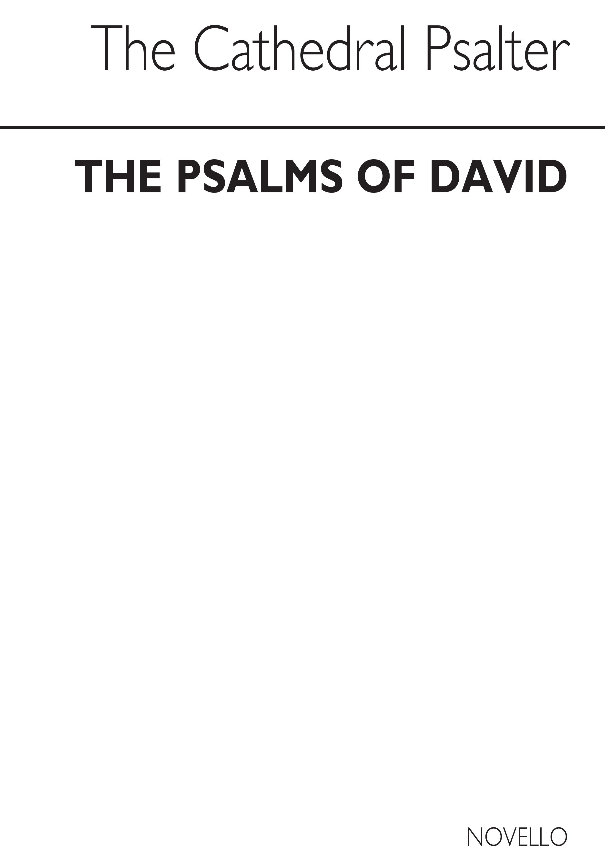 The Old Cathedral Psalter Psalms Of David: Voice: Vocal Album