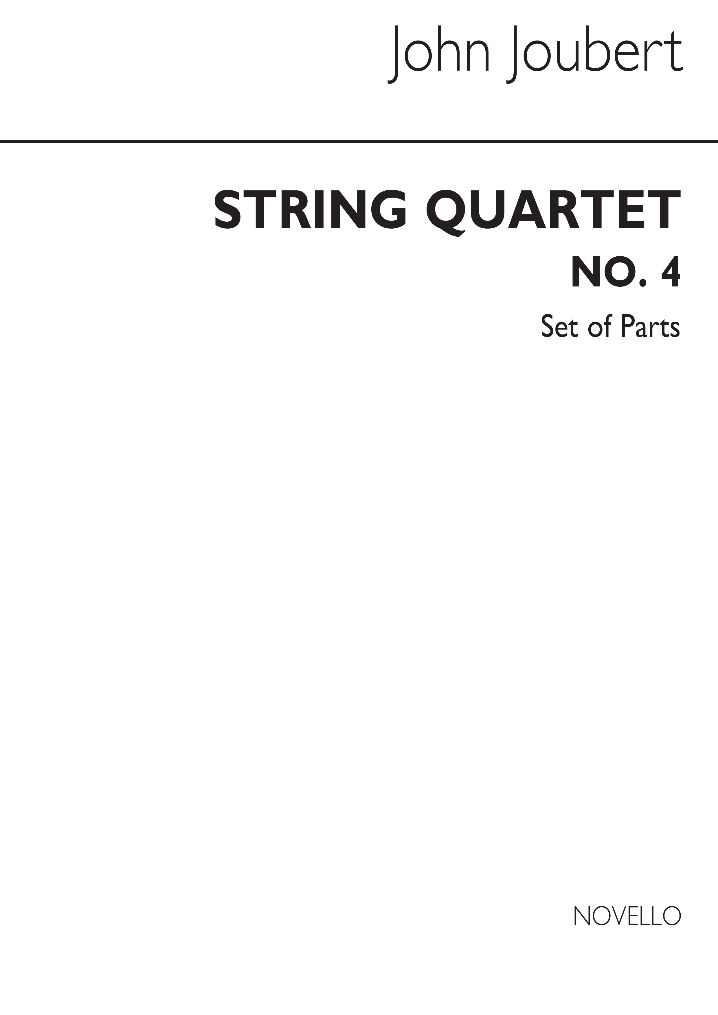 J. Joubert: J String Quartet No 4 Op121 (Quartetto Classico): String Quartet: