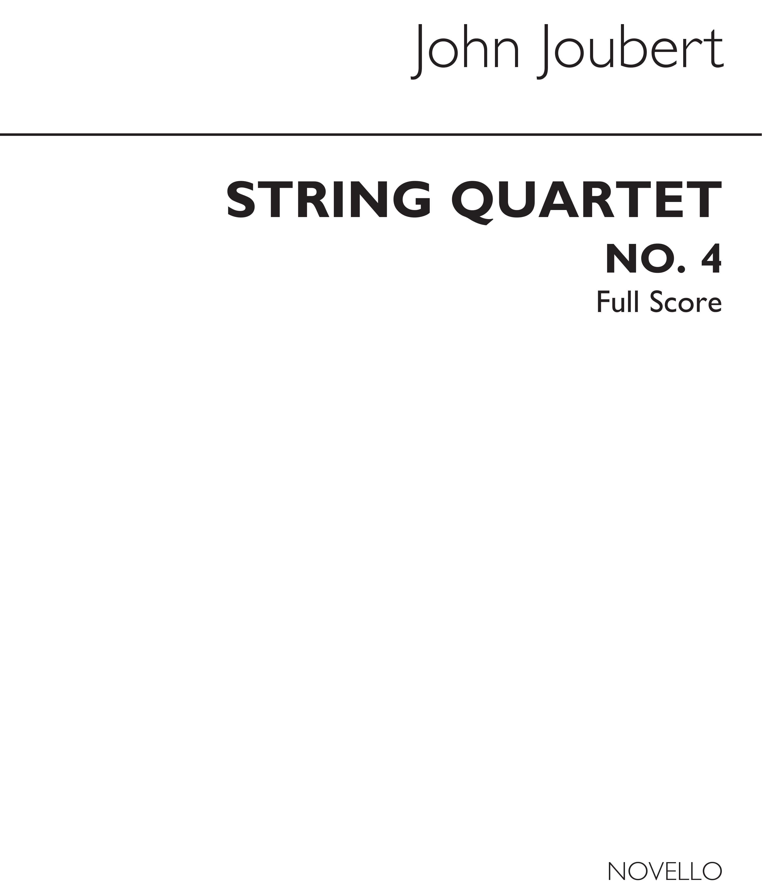 J String Quartet No 4 Op121 (Quartetto Classico): String Quartet: Score
