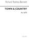 Richard Rodney Bennett: Town And Country: SATB: Vocal Score