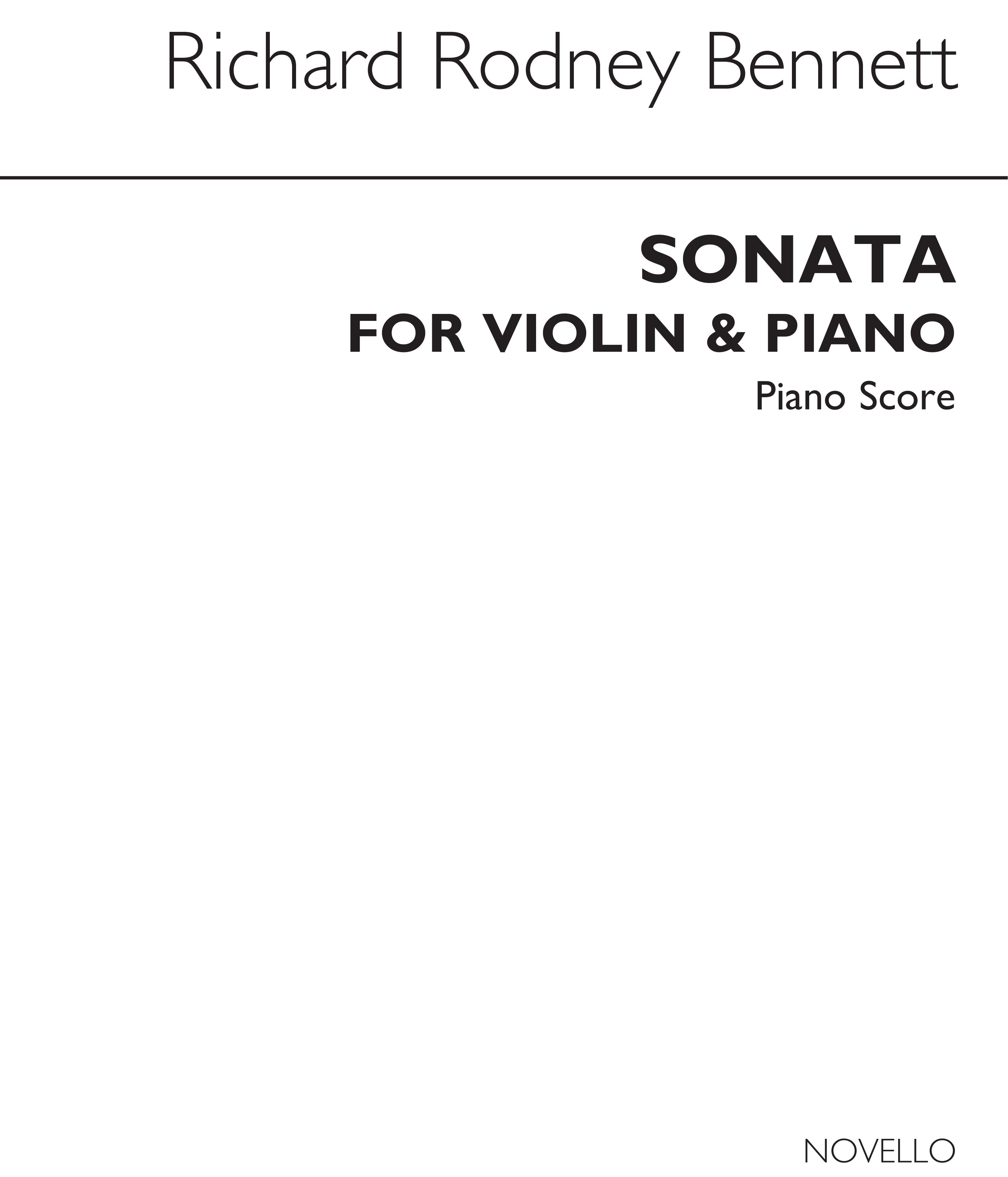 Rr Sonata Violin And Piano: Violin: Single Sheet