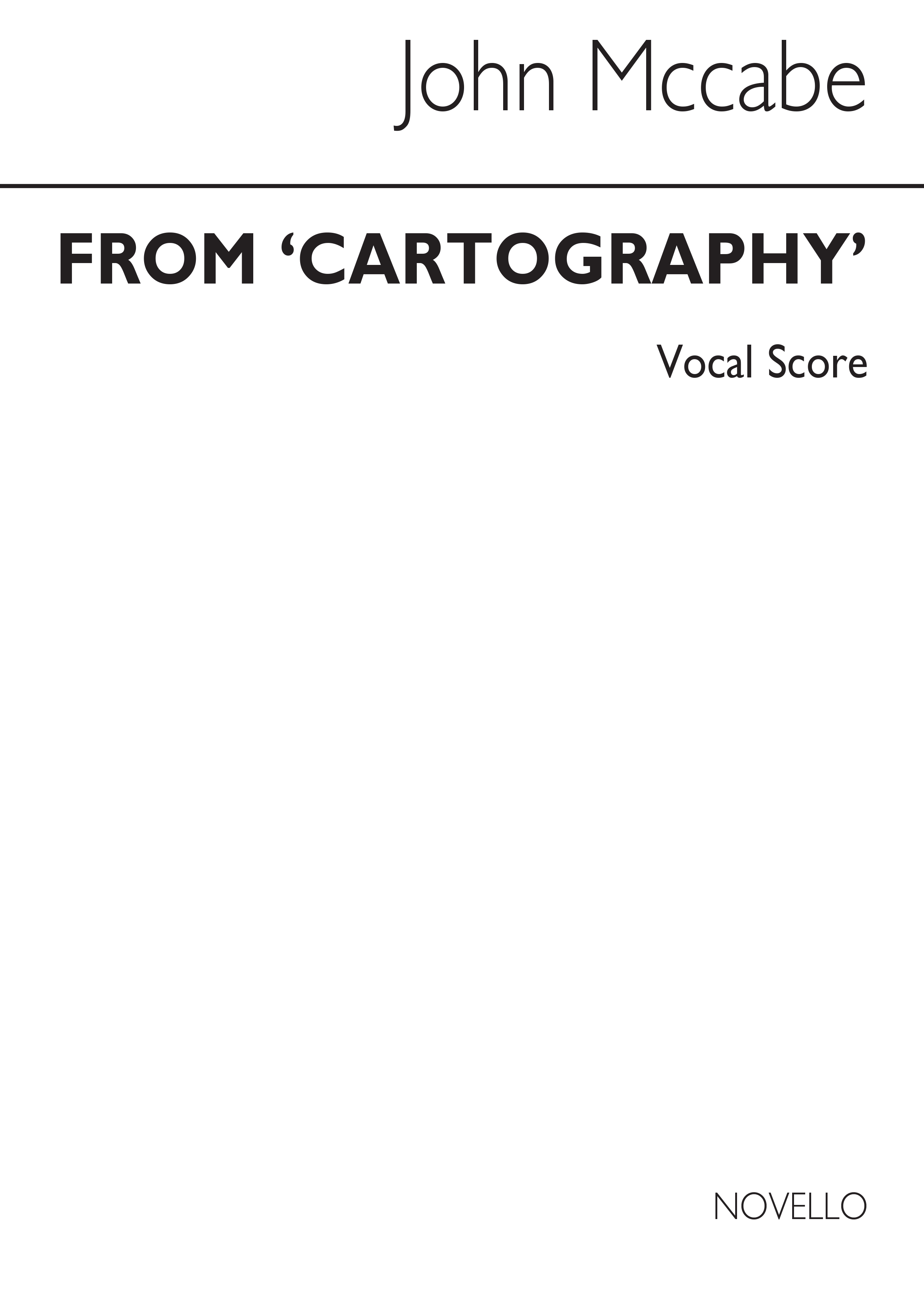 From Cartography A/A/T/Bar/Bar/B: Mixed Choir: Vocal Score