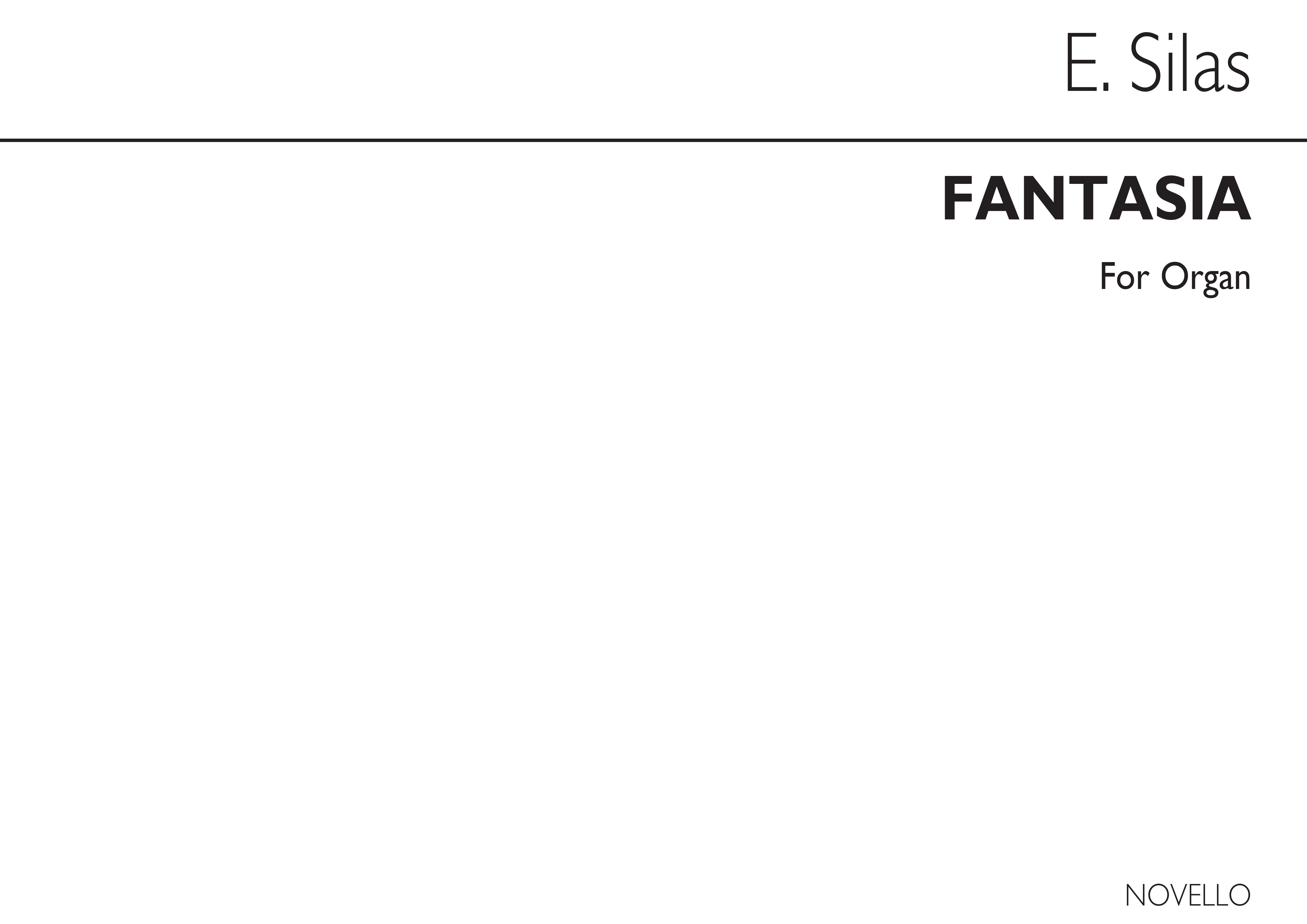 Edouard Silas: Fantasia In E Minor: Organ: Instrumental Work