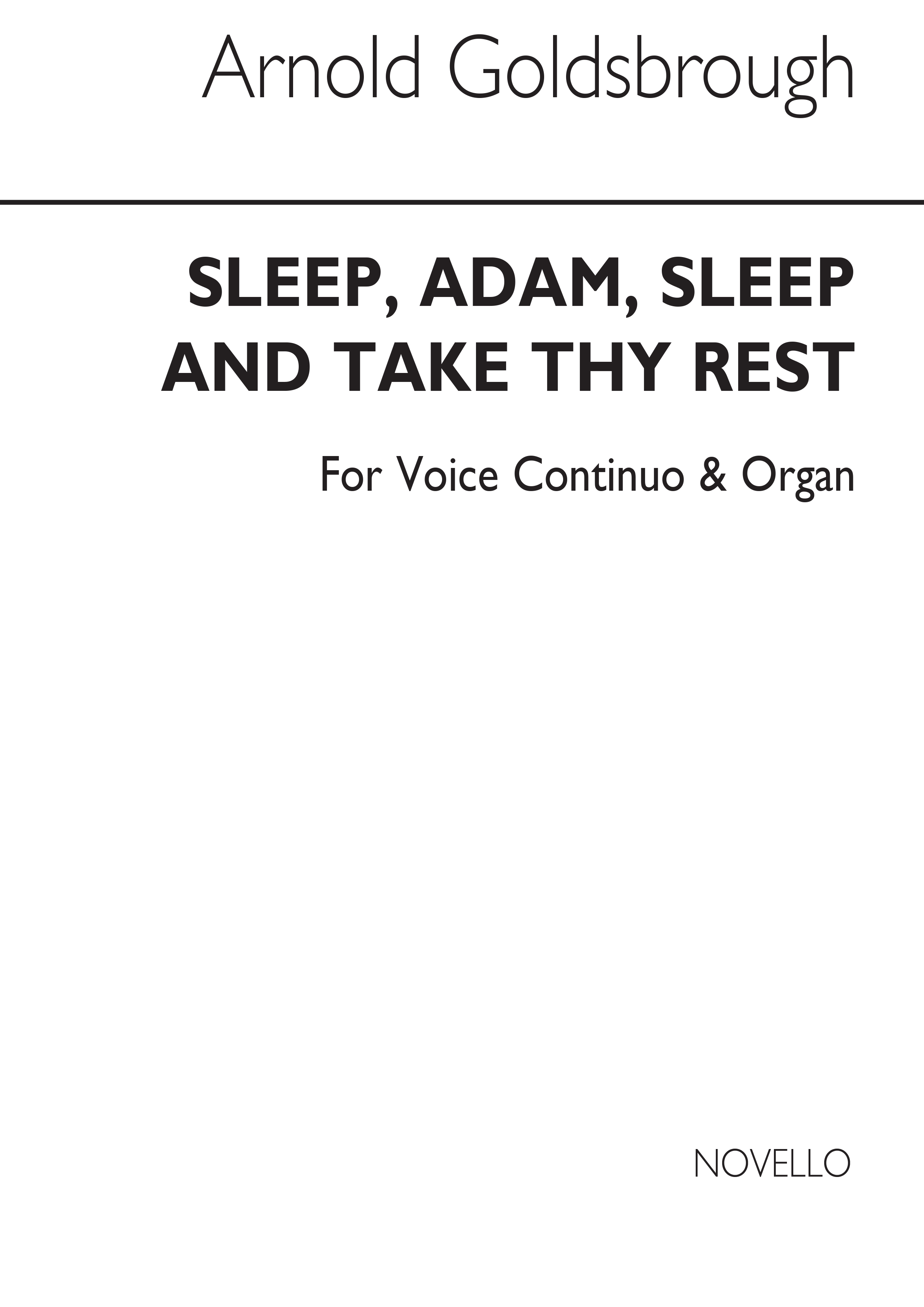 Henry Purcell: Sleep Adam Sleep And Take Thy Rest: Voice: Vocal Work