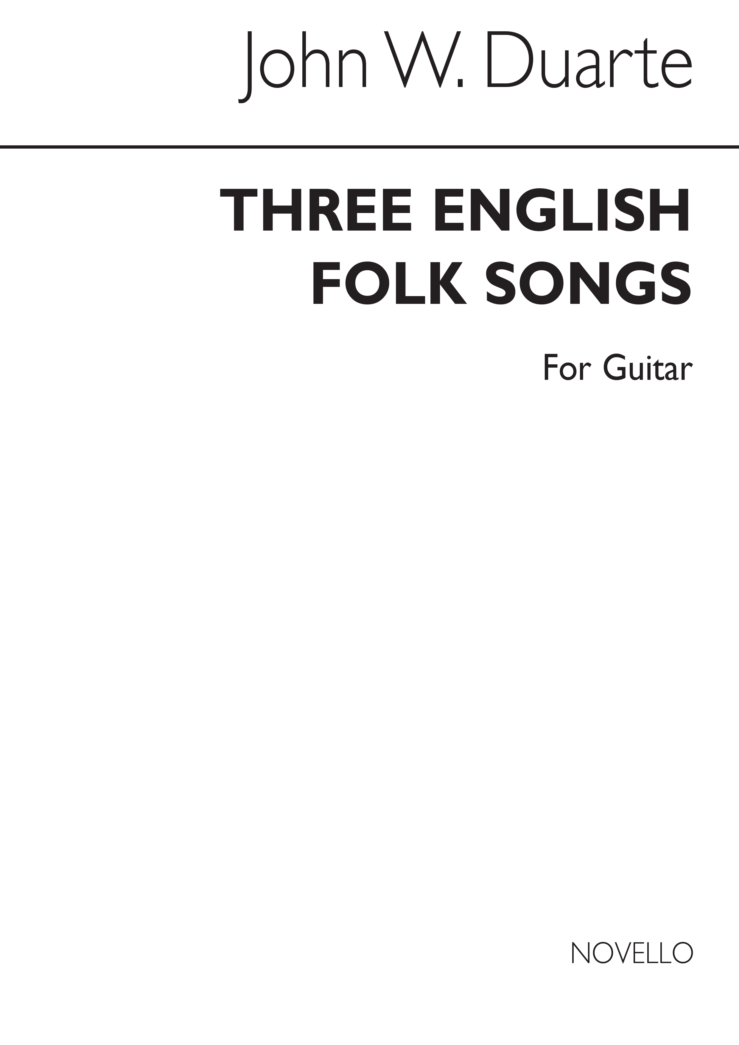 Three English Folk Songs: Guitar: Instrumental Album