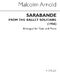 Malcolm Arnold: Sarabande For Flute And Piano (Solitaire): Flute: Instrumental