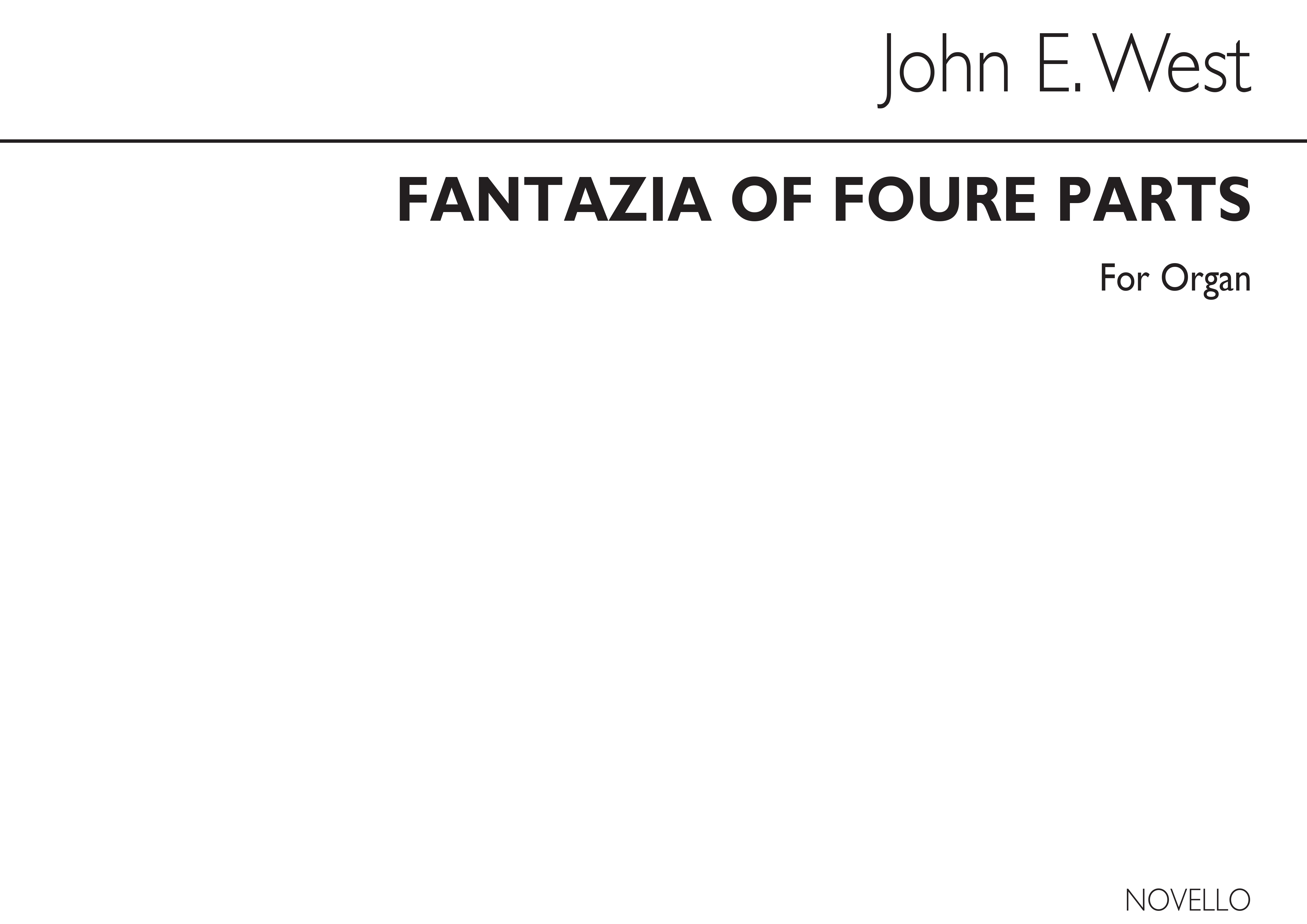 Orlando Gibbons: Fantazia Of Foure Parts (From Parthenia 1611): Organ: