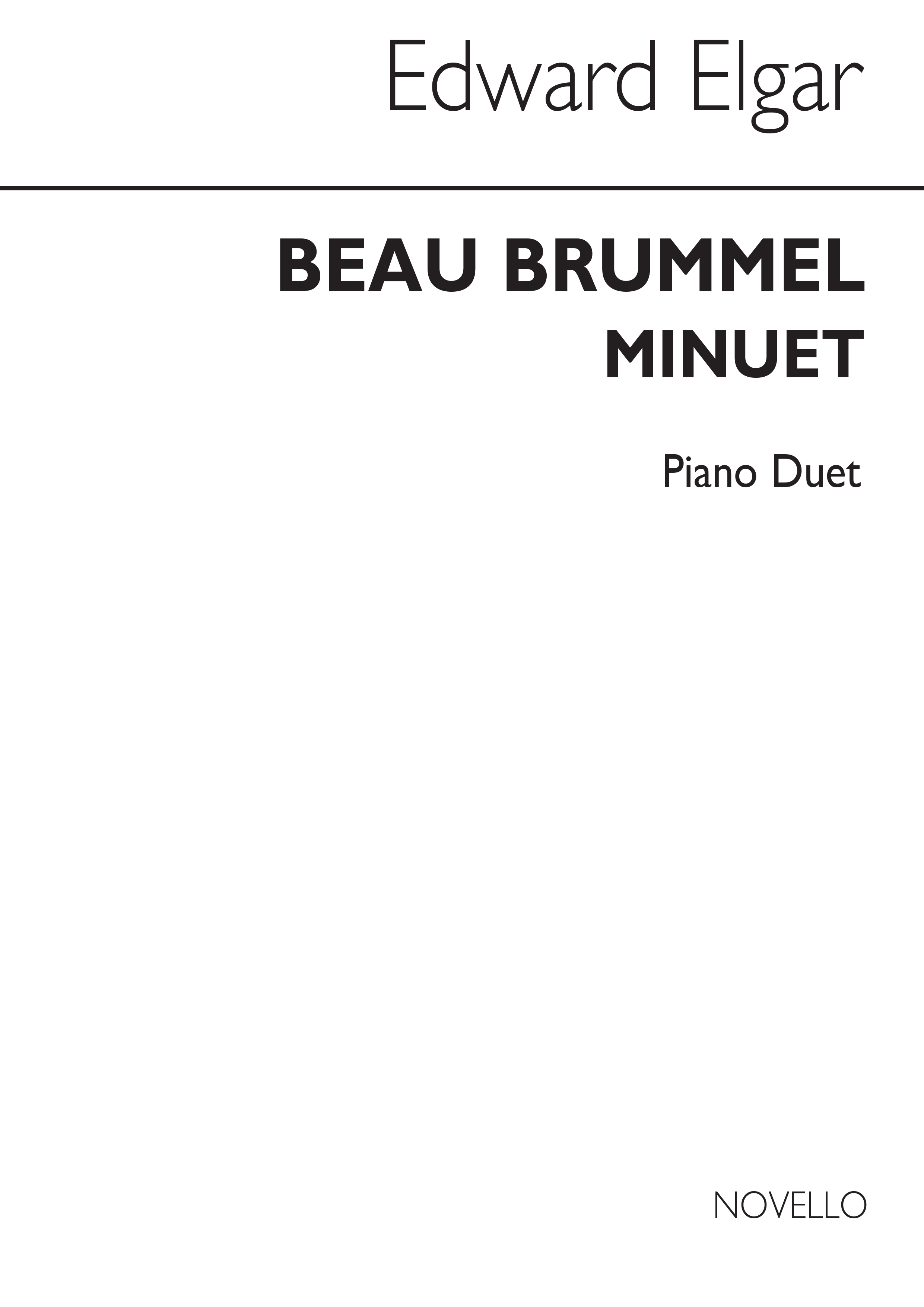Edward Elgar: Beau Brummel-minuet (Arranged By Ernest Austin): Piano Duet: